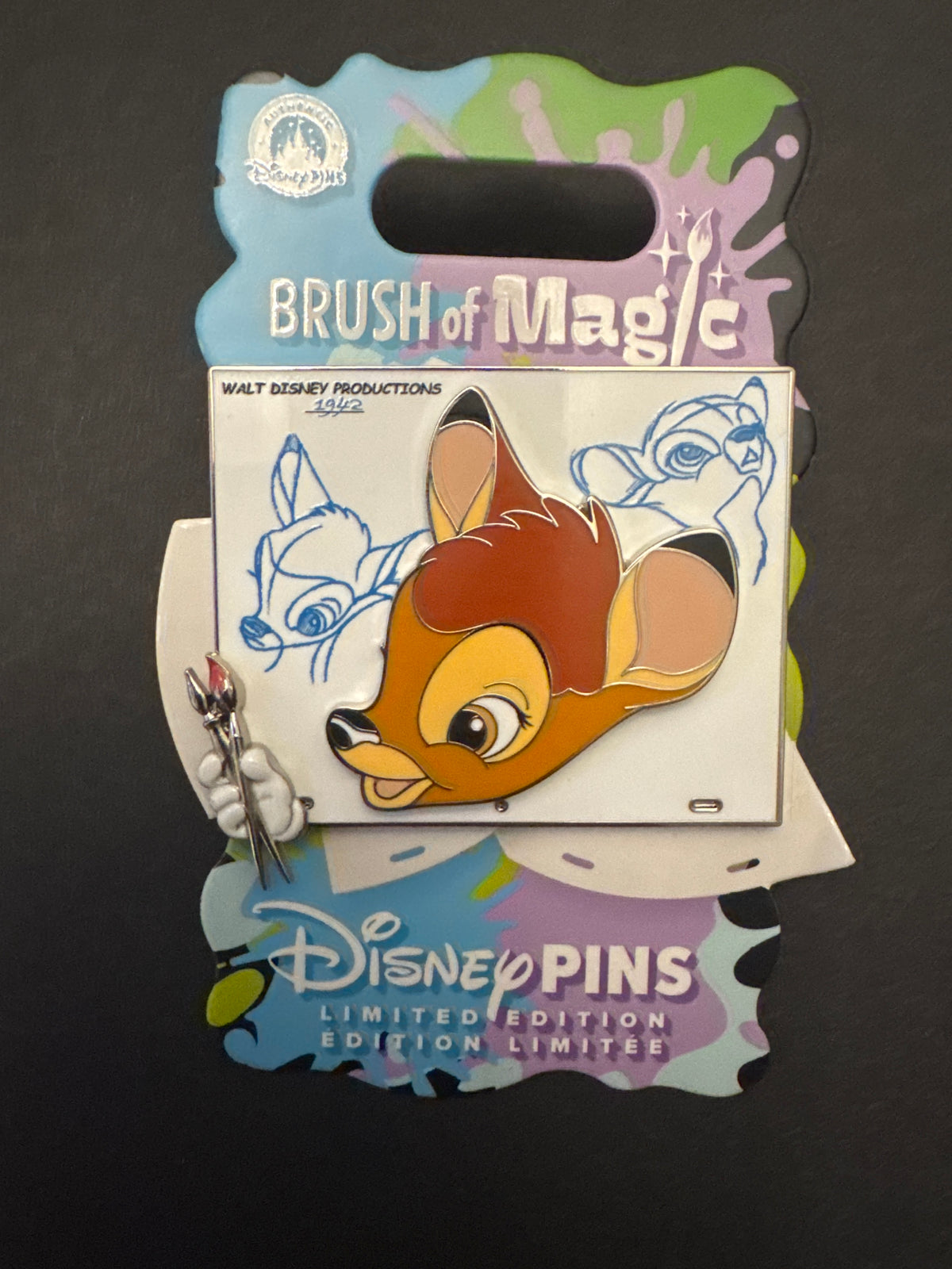 2026 Brush of Magic BAMBI LE 3750 Pin Disney Store Exclusive