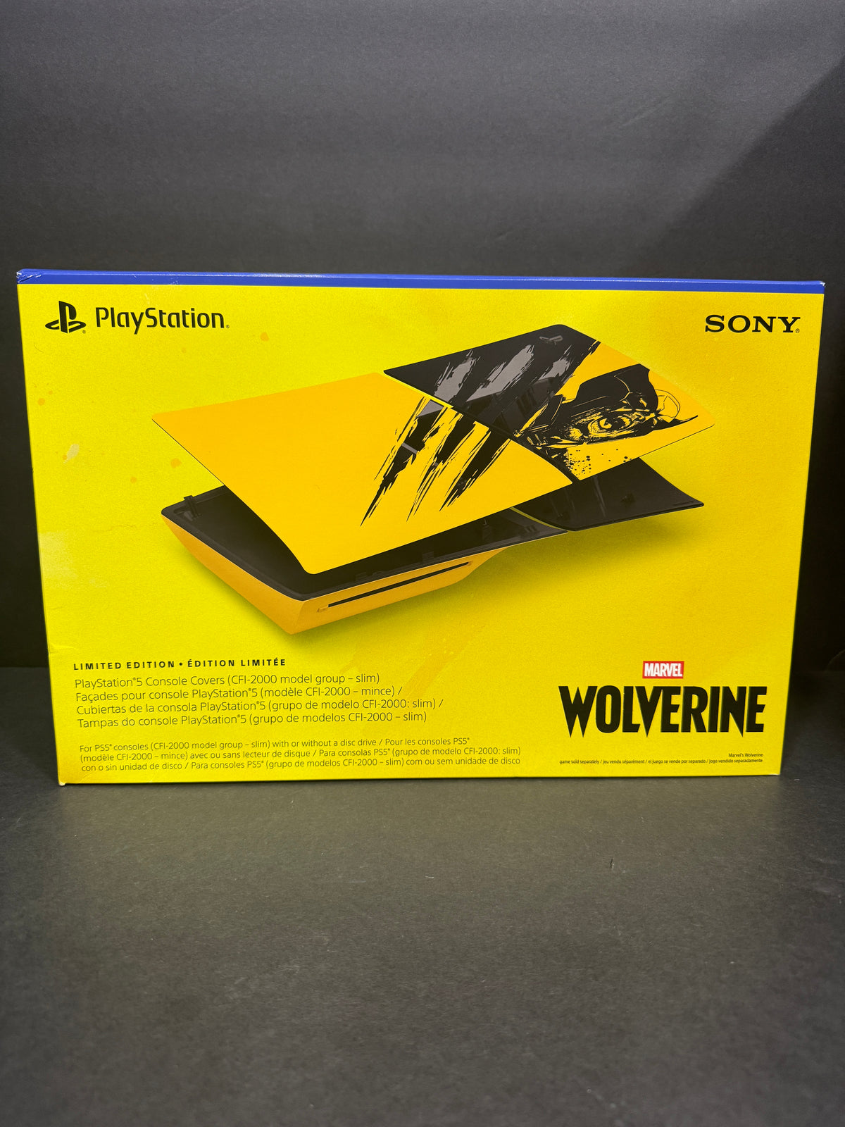 PlayStation 5 Console Covers – Marvel’s Wolverine Battle Yellow Limited Edition – PS5 Slim