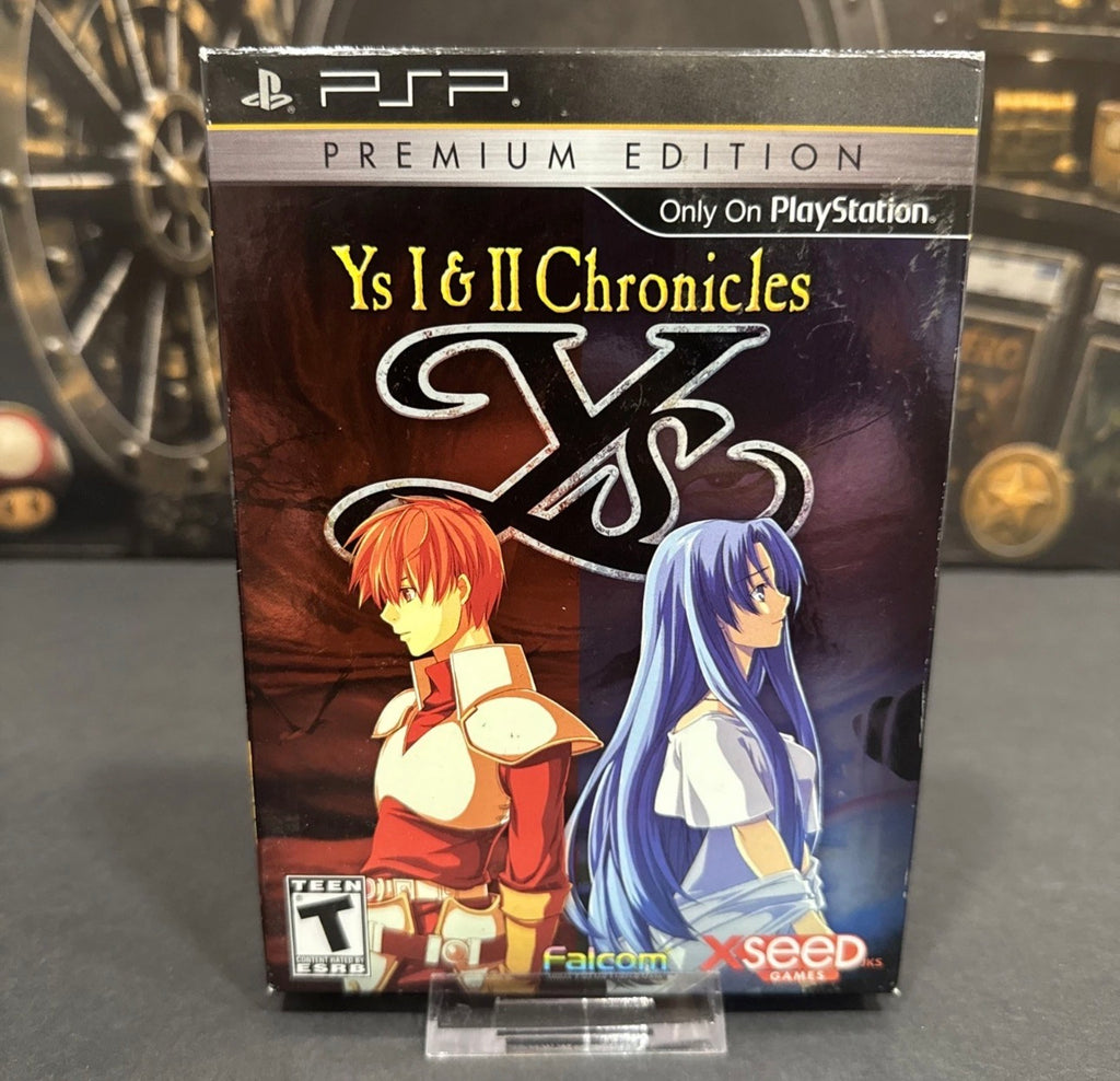 PSP Ys 1 & 2 Chronicles Premium Edition Complete Sealed Game & CD Outer Box Open
