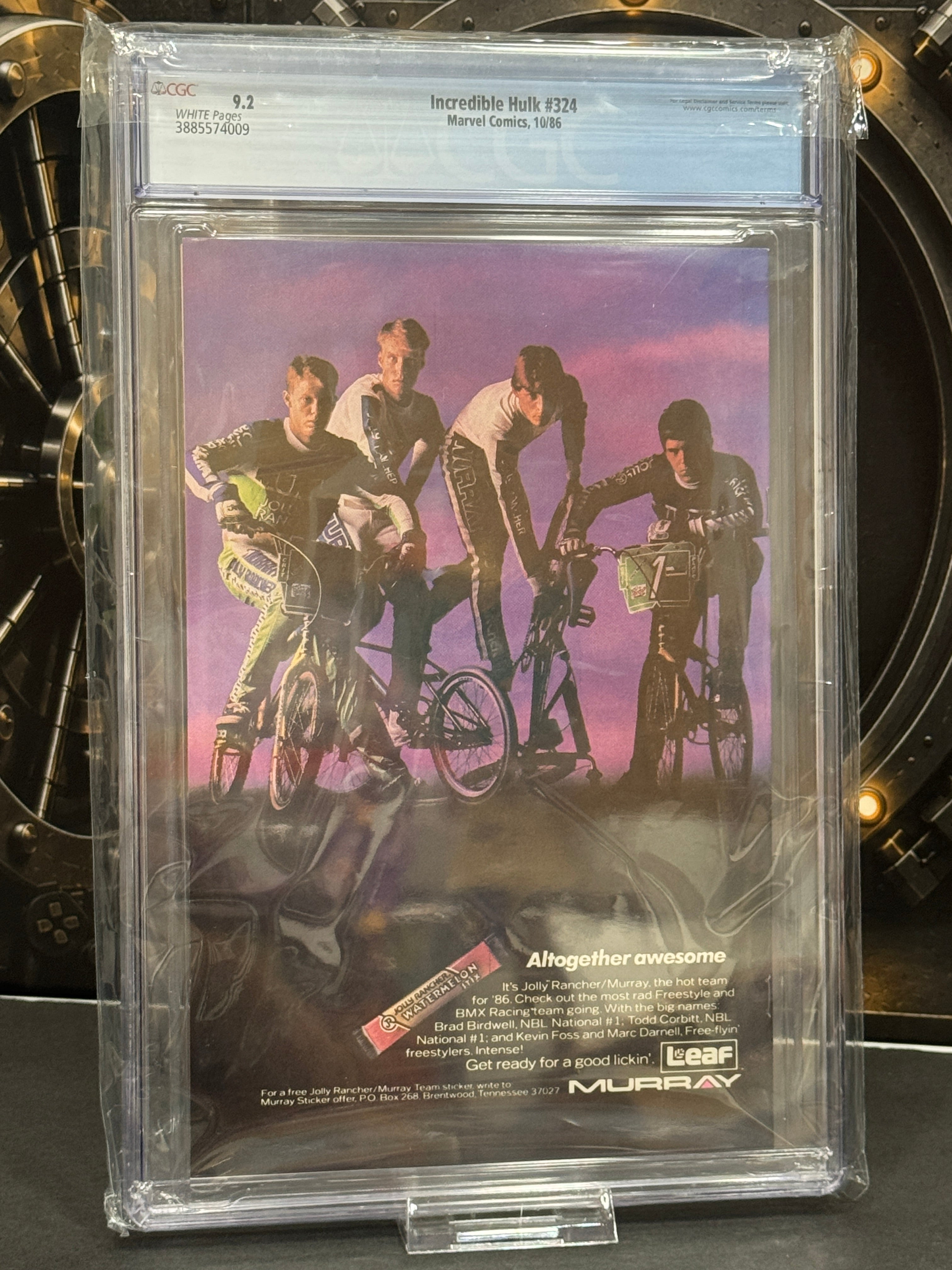 The Incredible Hulk #324 CGC 9.2 White Pages Marvel Comics 1986 Grey Hulk Return