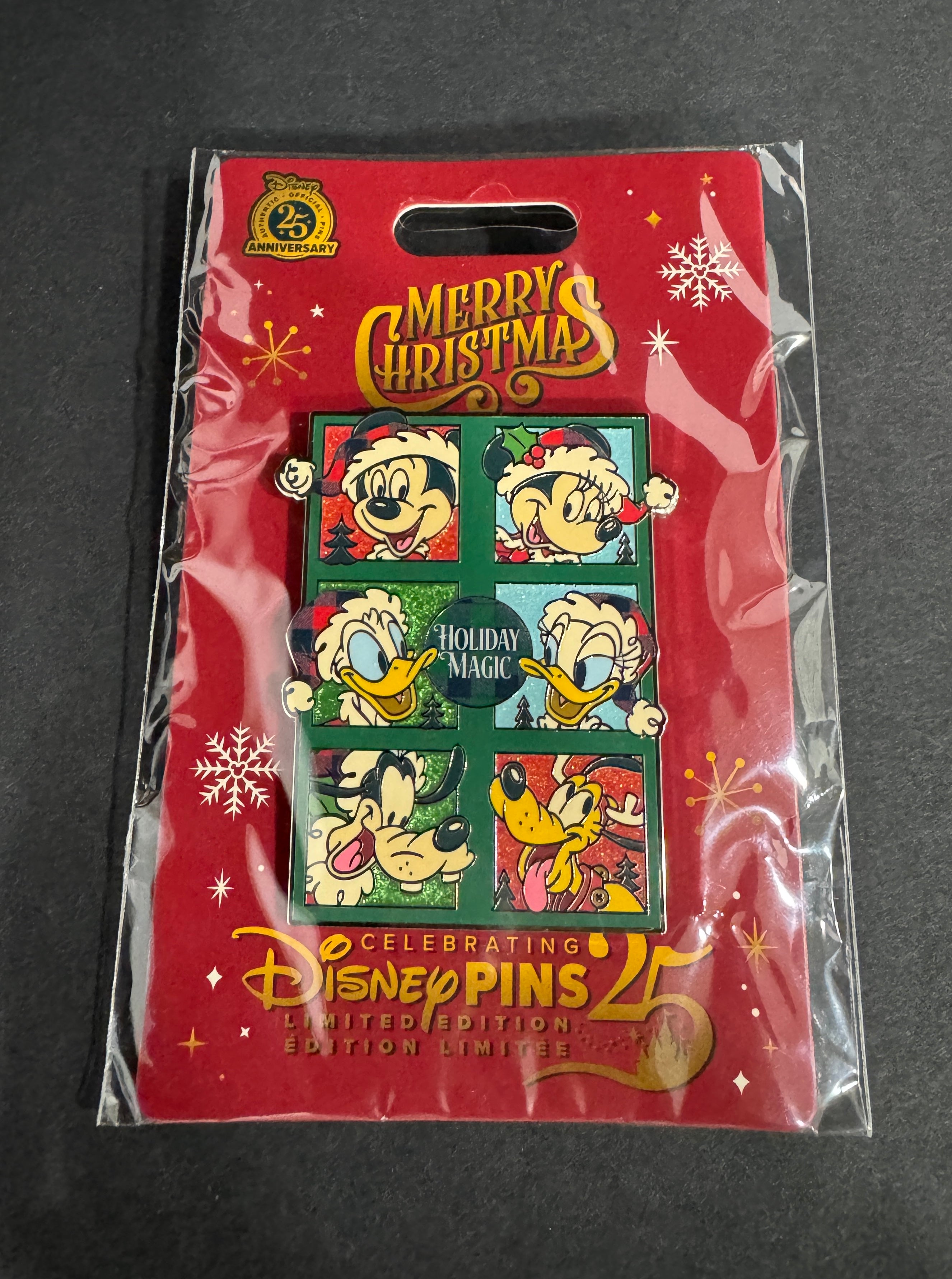 Disney Parks Santa Mickey & Friends Holiday Magic Mini Jumbo Pin (LE 2400)