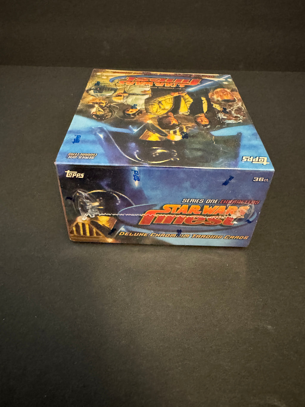 1996 Topps Finest Star Wars Series 1 Characters Deluxe Chromium Trading Cards Hobby Box (36 Packs)