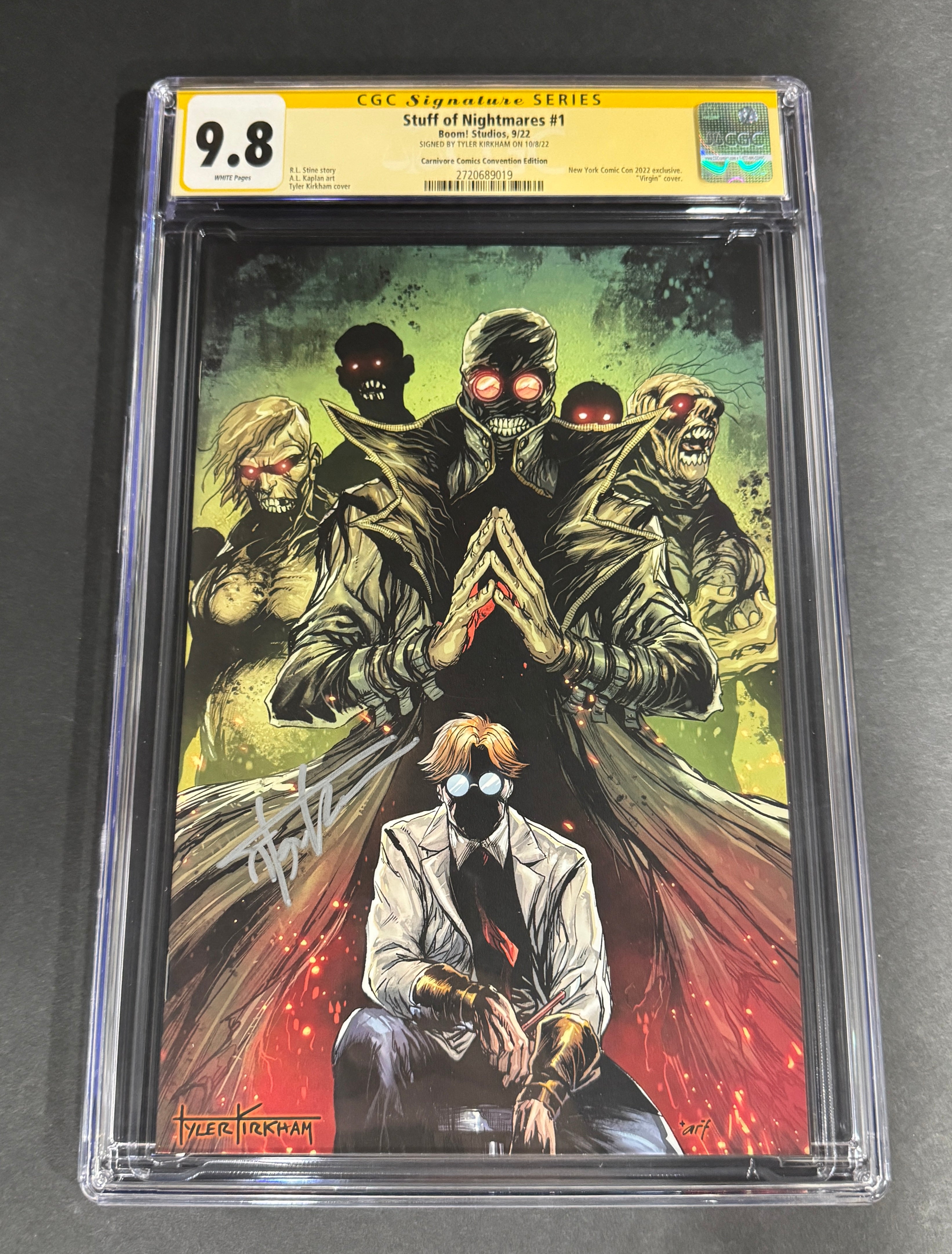 Stuff of Nightmares #1 (CGC 9.8) - Signed by Tyler Kirkham NYCC Virgin Variant