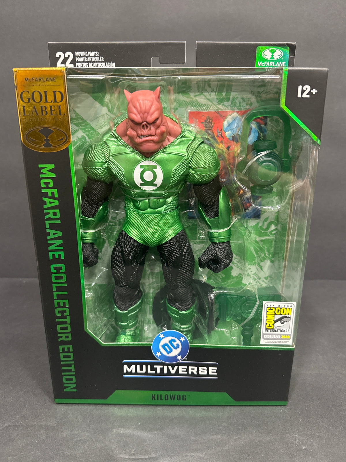 McFarlane DC Multiverse Kilowog Green Lantern Collector Edition Gold Label 2026 SDCC Exclusive