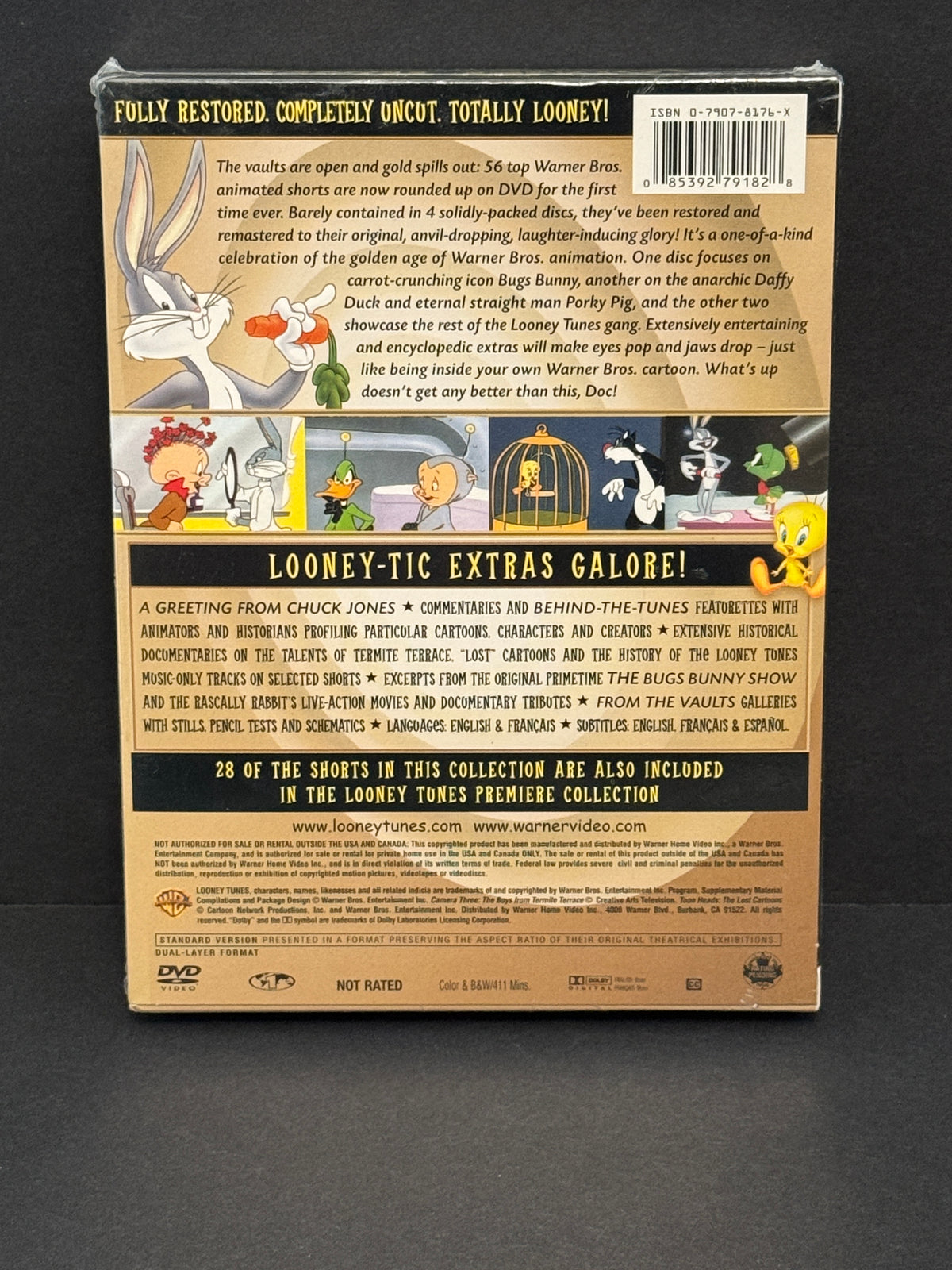 Looney Tunes Golden Collection Volume 1 DVD 4-Disc Box Set New Sealed Vintage Sticker