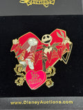 Disney Auctions Jack Sally Be Mine Valentine Jumbo Pin LE 100 PP36621