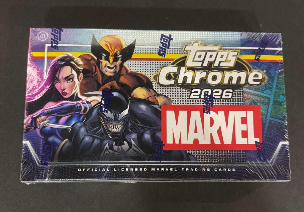 2026 Topps Chrome Marvel Hobby Box | Factory Sealed | Official Marvel Trading Cards