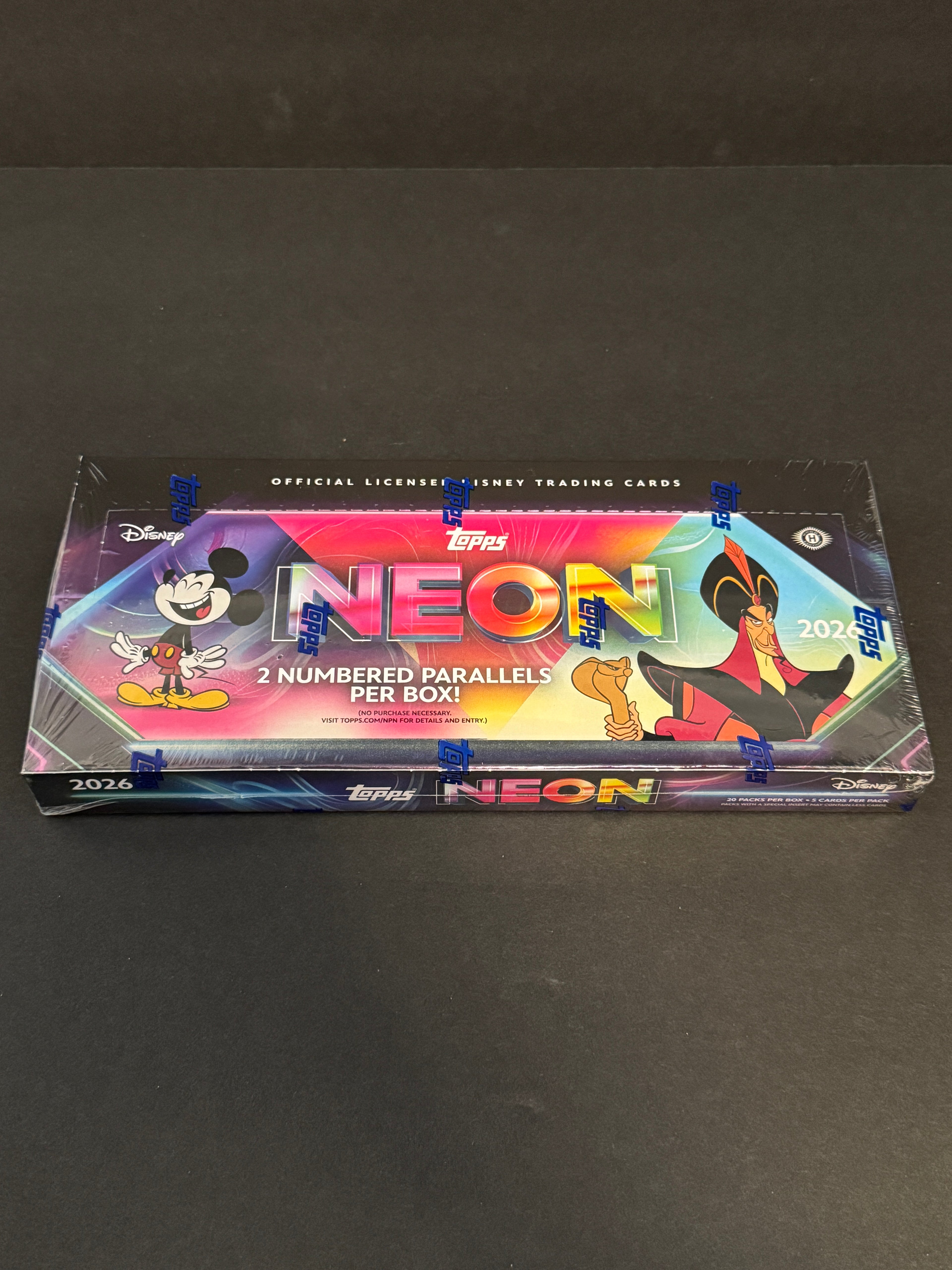 2026 Topps Disney Neon Hobby Box Factory Sealed Trading Cards