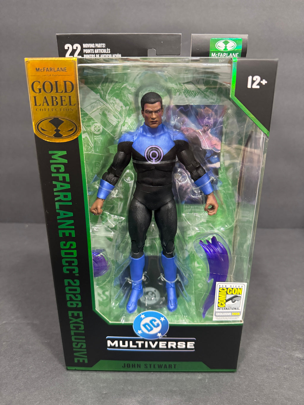McFarlane DC Multiverse John Stewart Ultraviolet Lantern Gold Label 2026 SDCC Exclusive