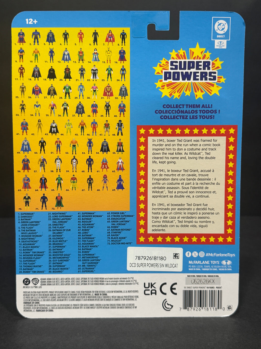 McFarlane DC Super Powers Wildcat Wave 14 EE Exclusive 4.5” Figure
