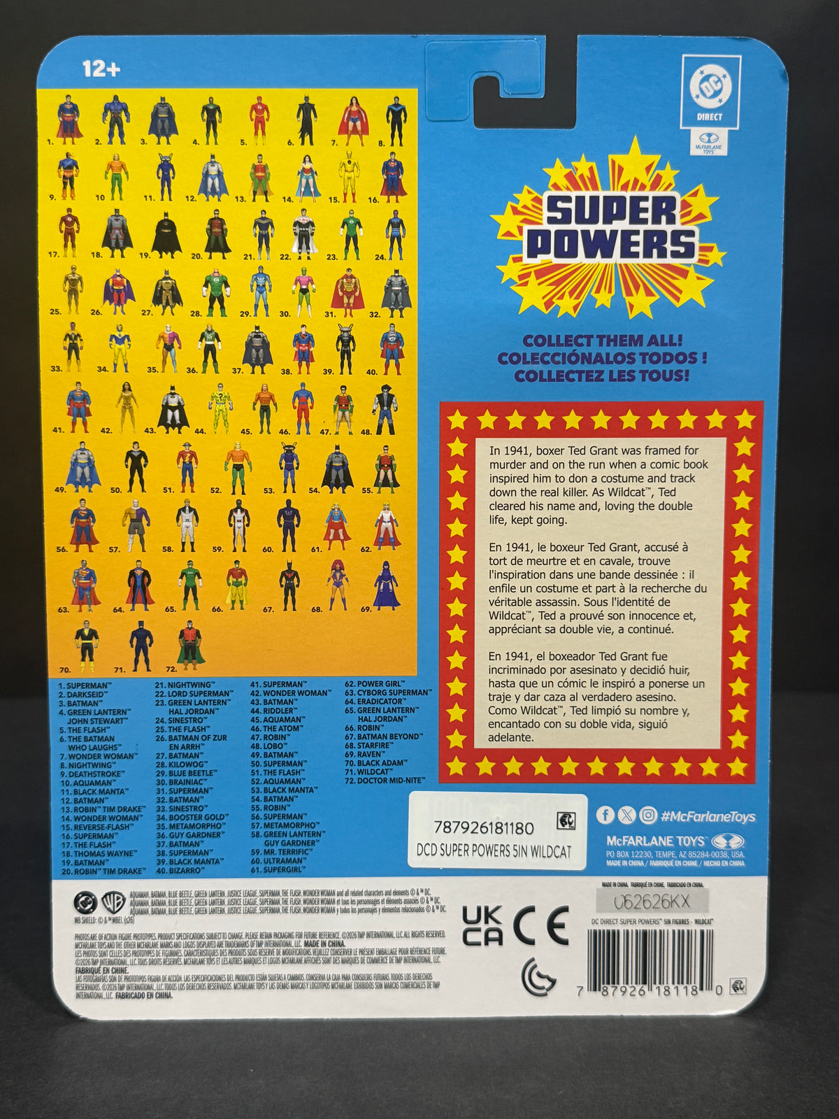 McFarlane DC Super Powers Wildcat Wave 14 EE Exclusive 4.5” Figure