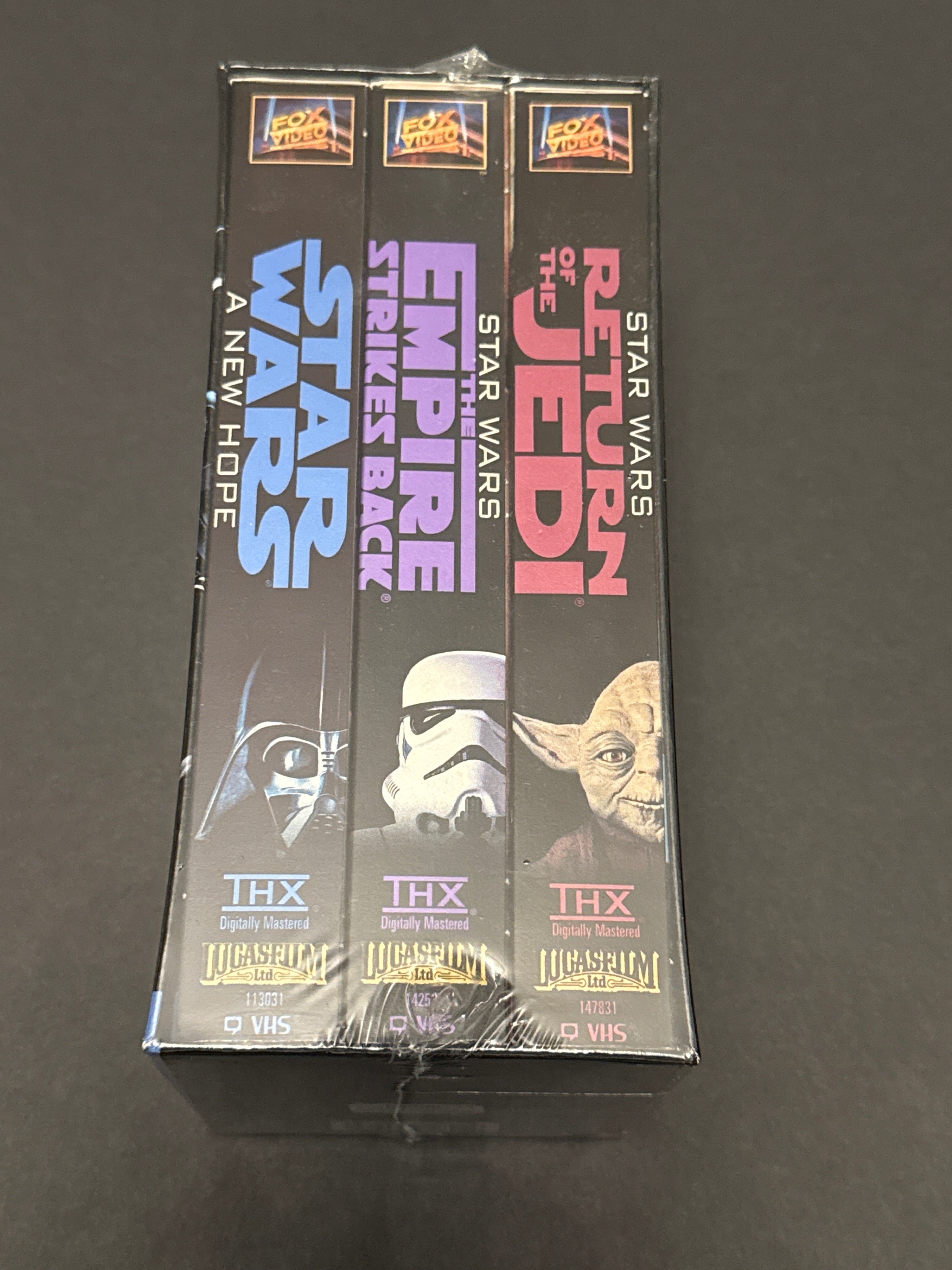 Star Wars Trilogy 90s Giftpack VHS w 20th Century Fox Watermark 1995 NEW Sealed