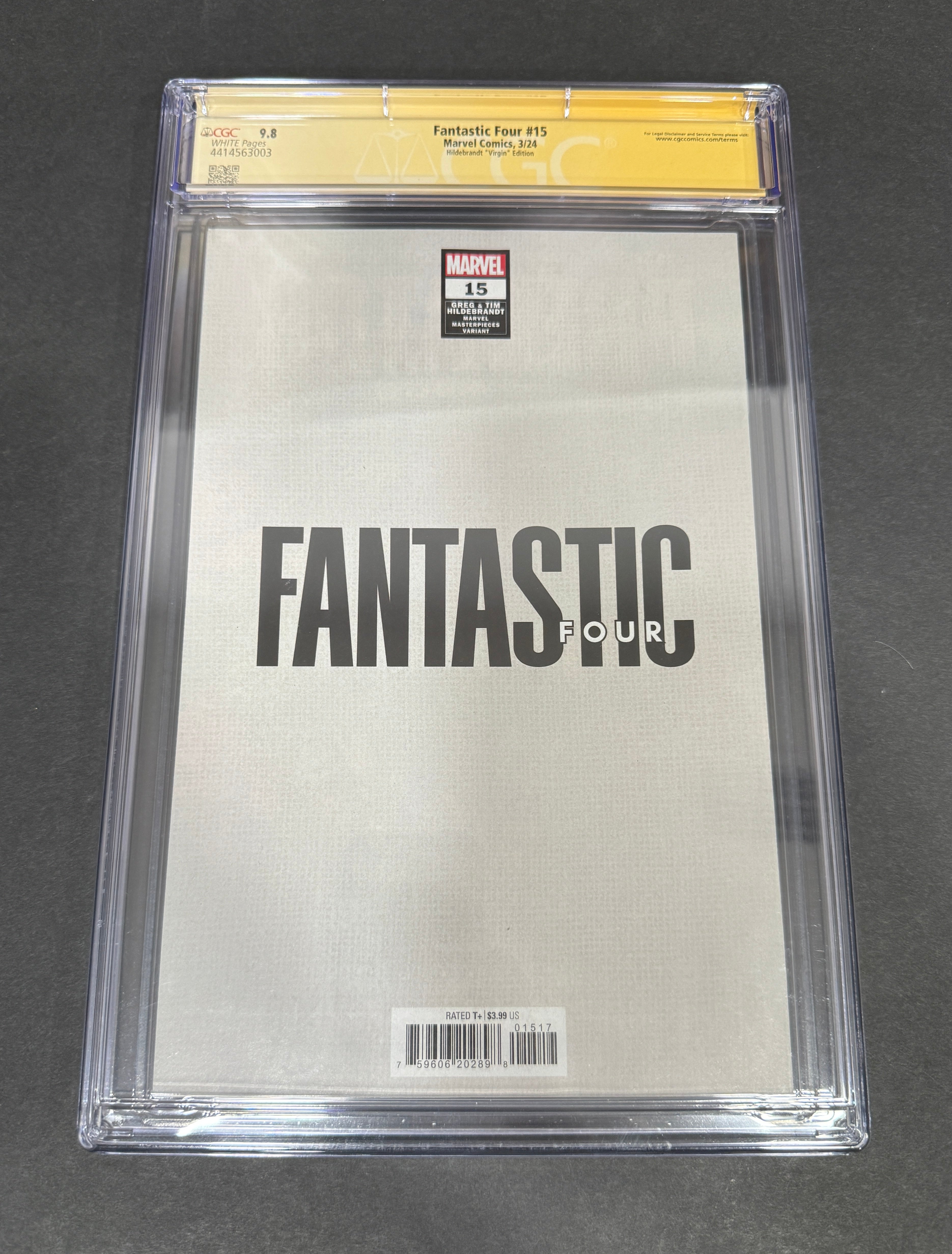 Fantastic Four #15 (CGC 9.8) - 1:50 Virgin Hildebrandt Galactus Variant Signed