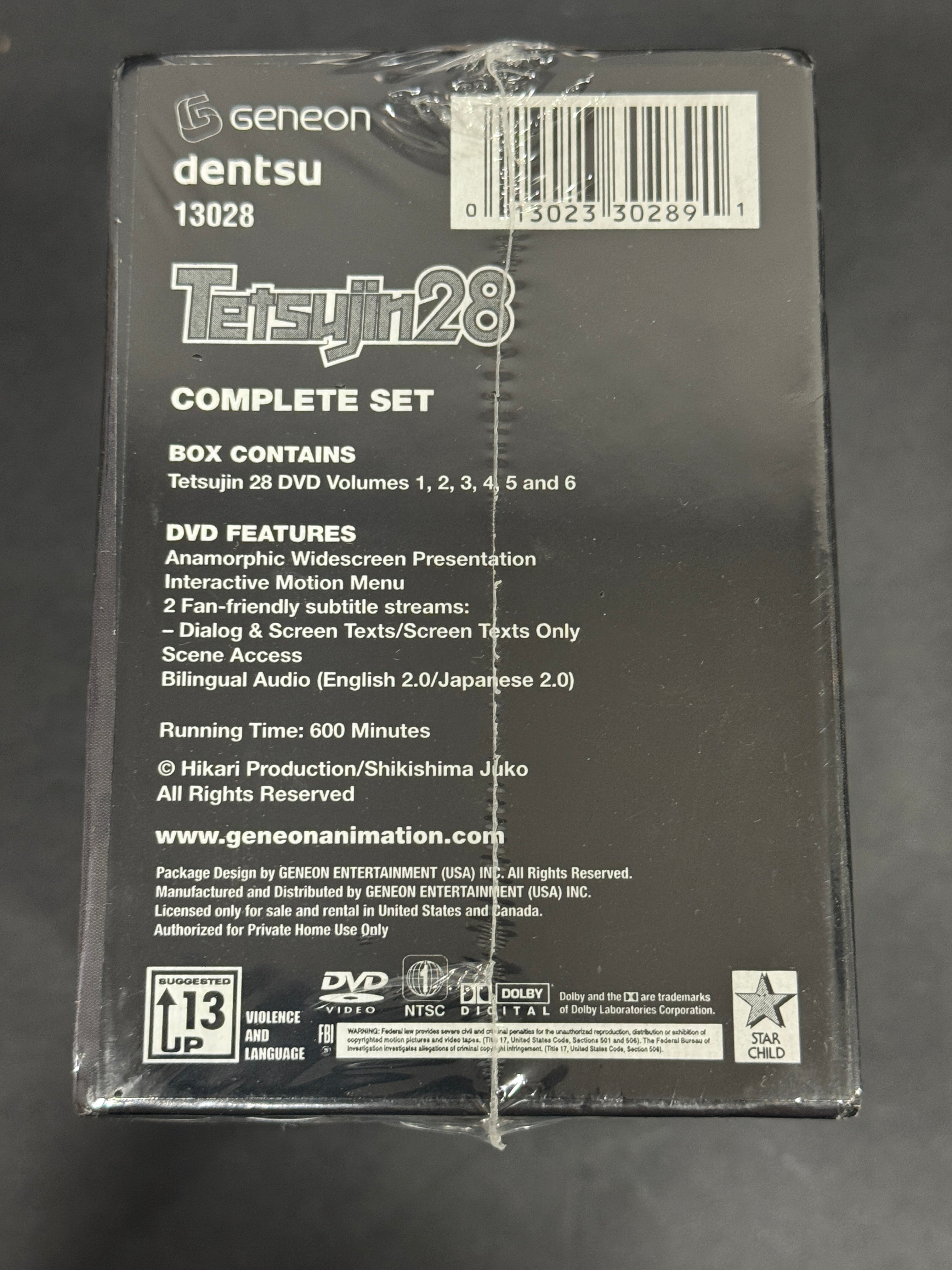 Tetsujin 28 Complete Series DVD Box Set – Factory Sealed – Geneon