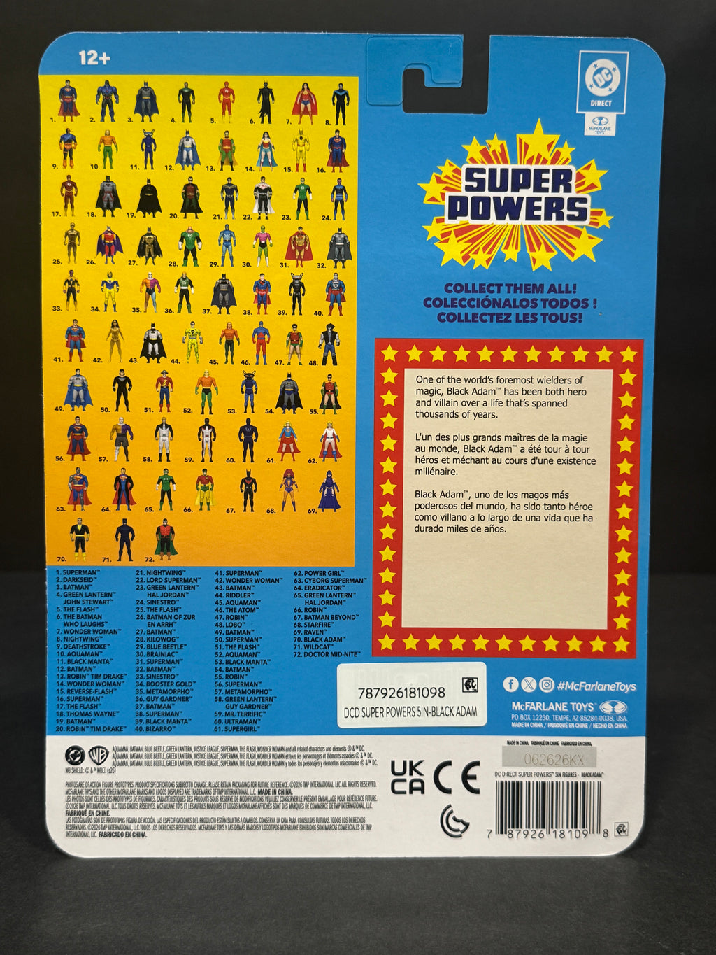 McFarlane DC Super Powers Black Adam Wave 14 EE Exclusive 4.5” Figure