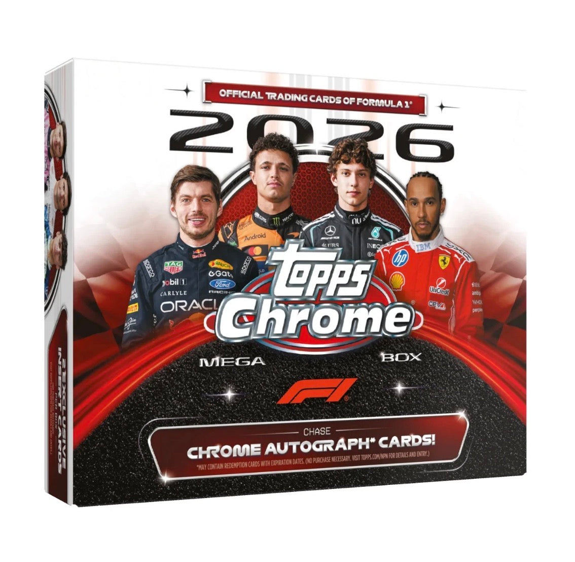 2026 Topps Chrome Formula 1 Mega Box – Factory Sealed – Pre-Order 10/15/26