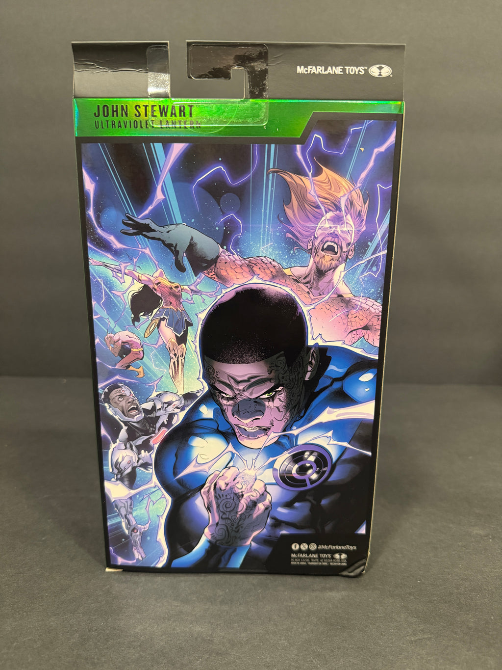 McFarlane DC Multiverse John Stewart Ultraviolet Lantern Gold Label 2026 SDCC Exclusive