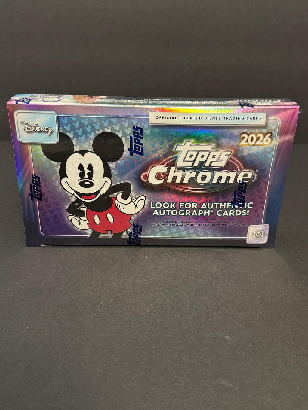 2026 Topps Chrome Disney Hobby Box Factory Sealed Trading Cards