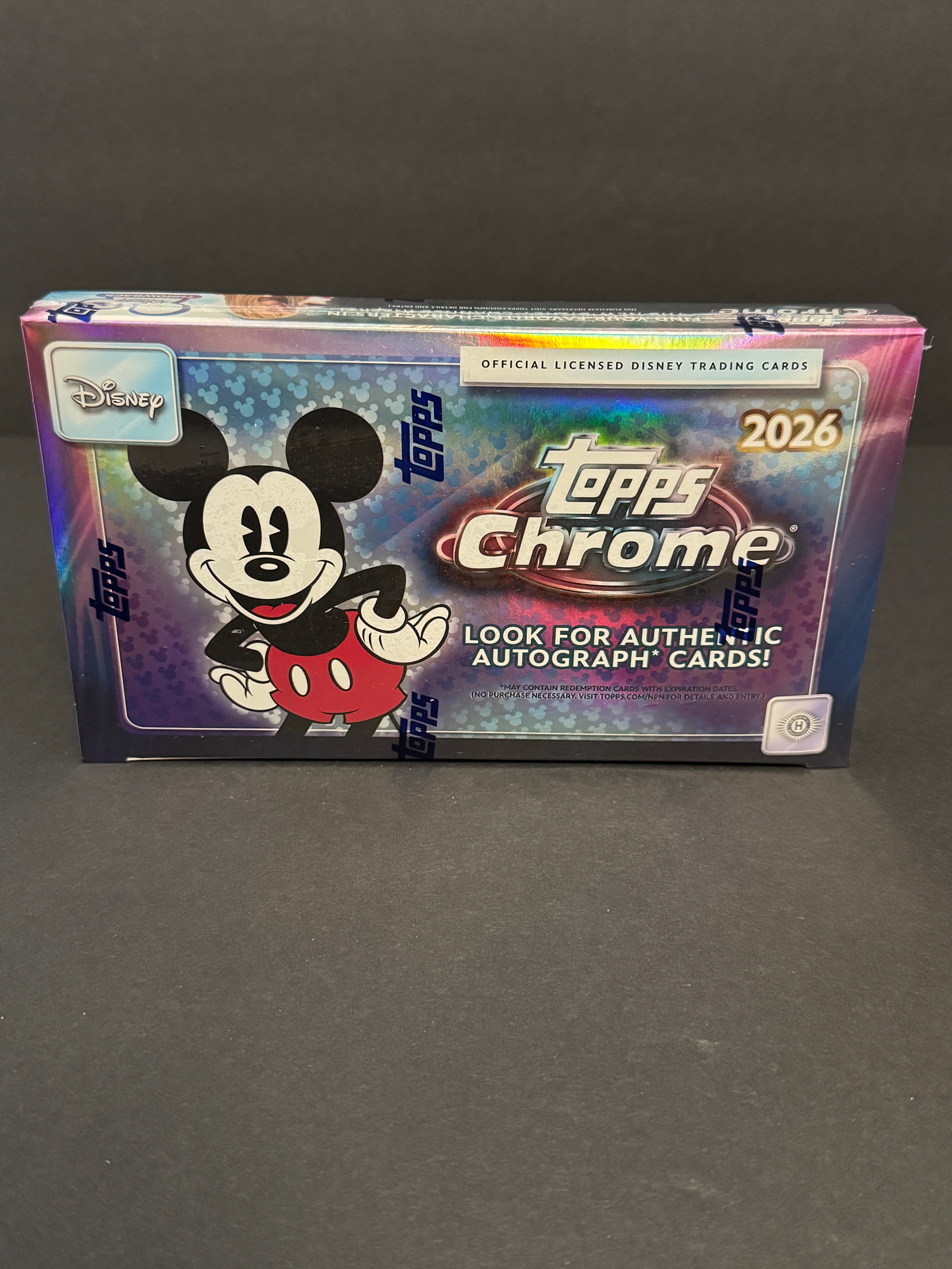 2026 Topps Chrome Disney Hobby Box Factory Sealed Trading Cards