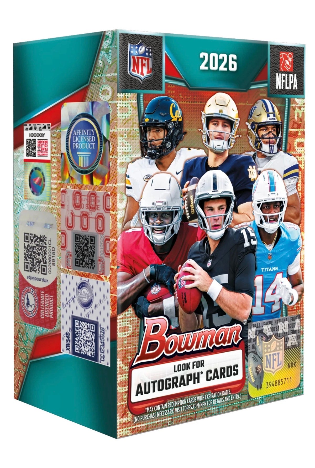2026 Bowman Football Value Blaster Box – Look for Autographs – Factory Sealed