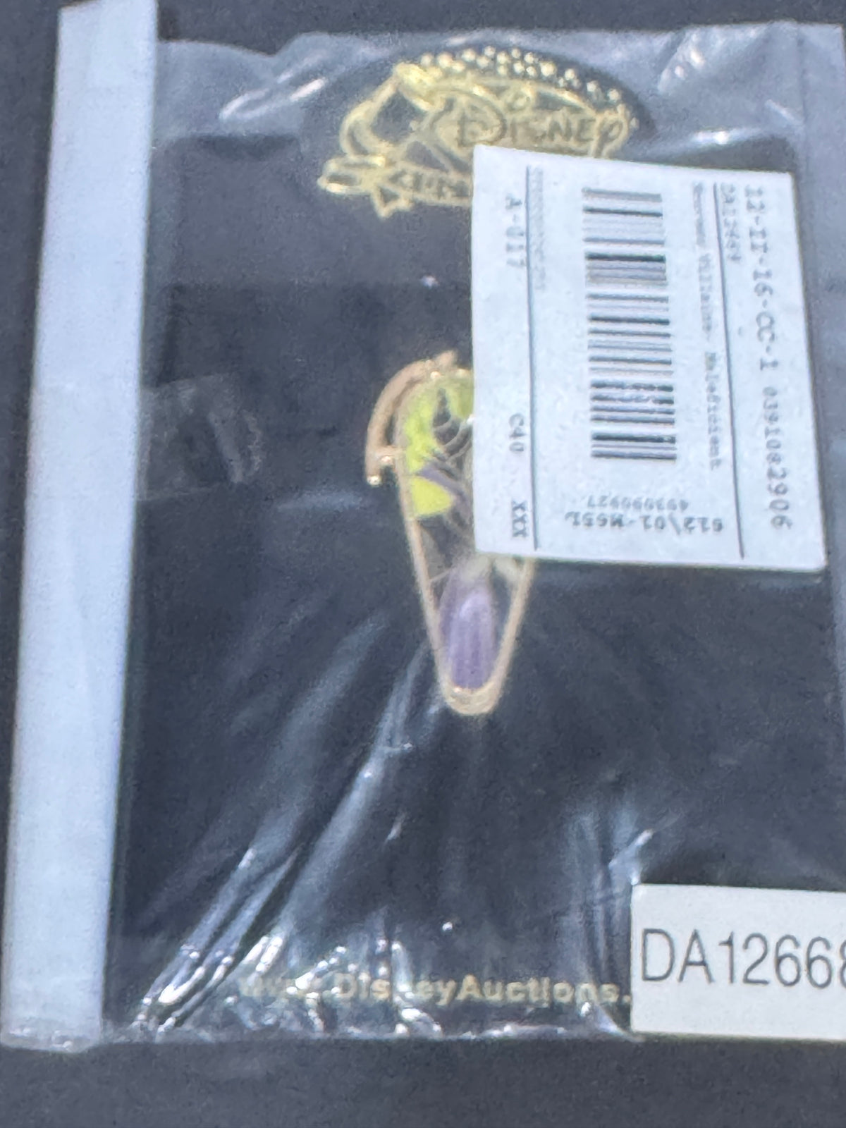 Disney Auctions Art Nouveau Maleficent Pin LE 1000 Original Card PP28887