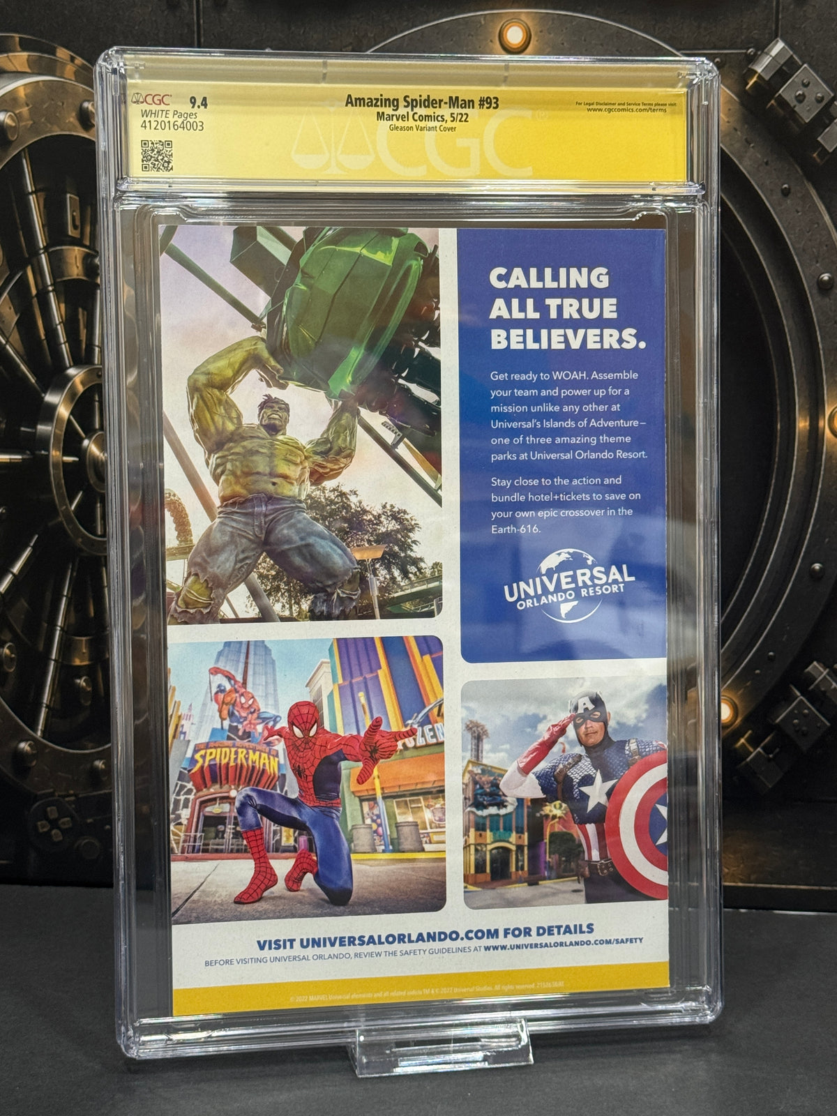 The Amazing Spider-Man #93 Patrick Gleason Variant CGC 9.4 Signature Series Signed by Patrick Gleason