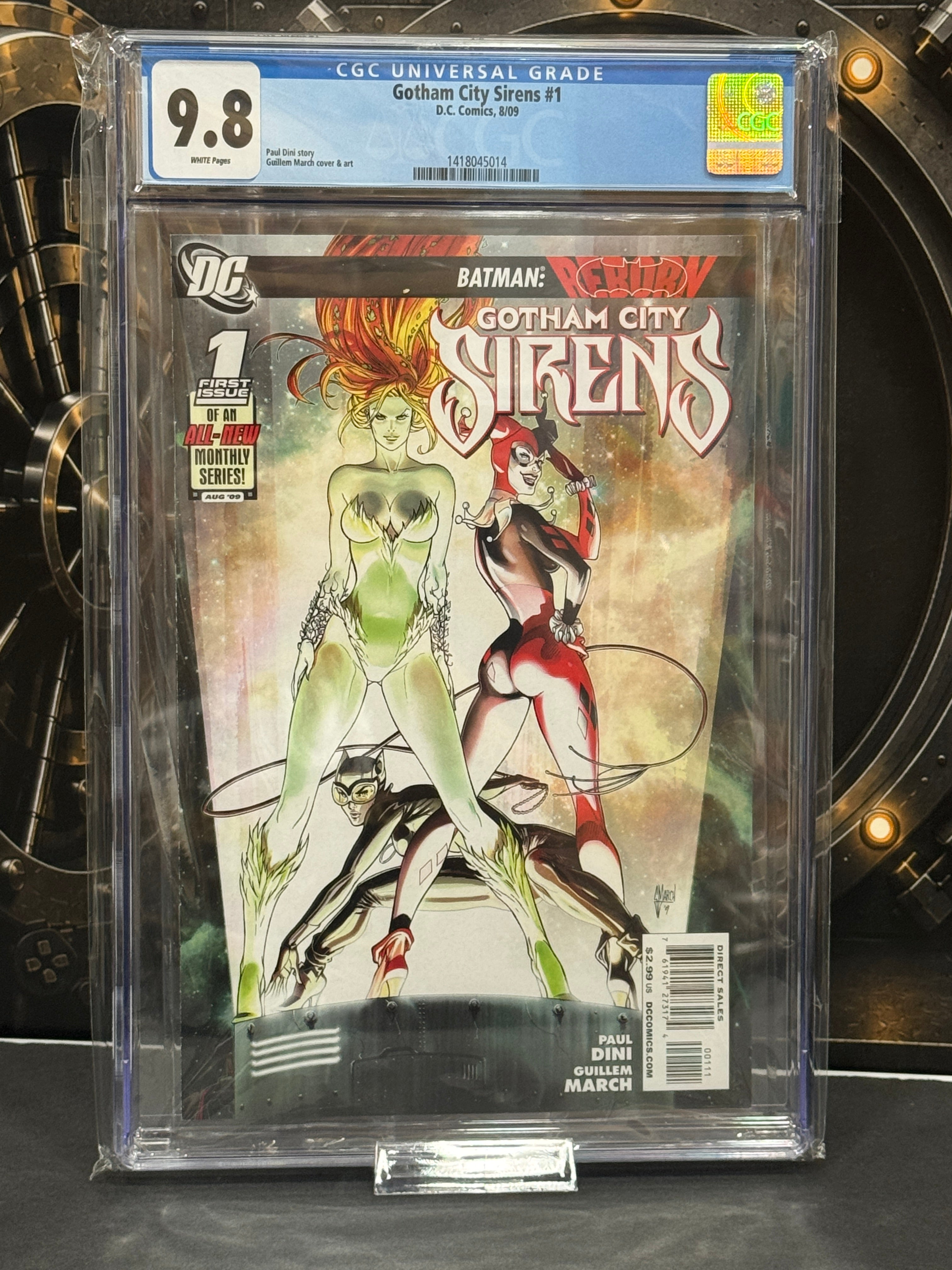 Gotham City Sirens #1 CGC 9.8 White Pages DC Comics 2009 First Issue