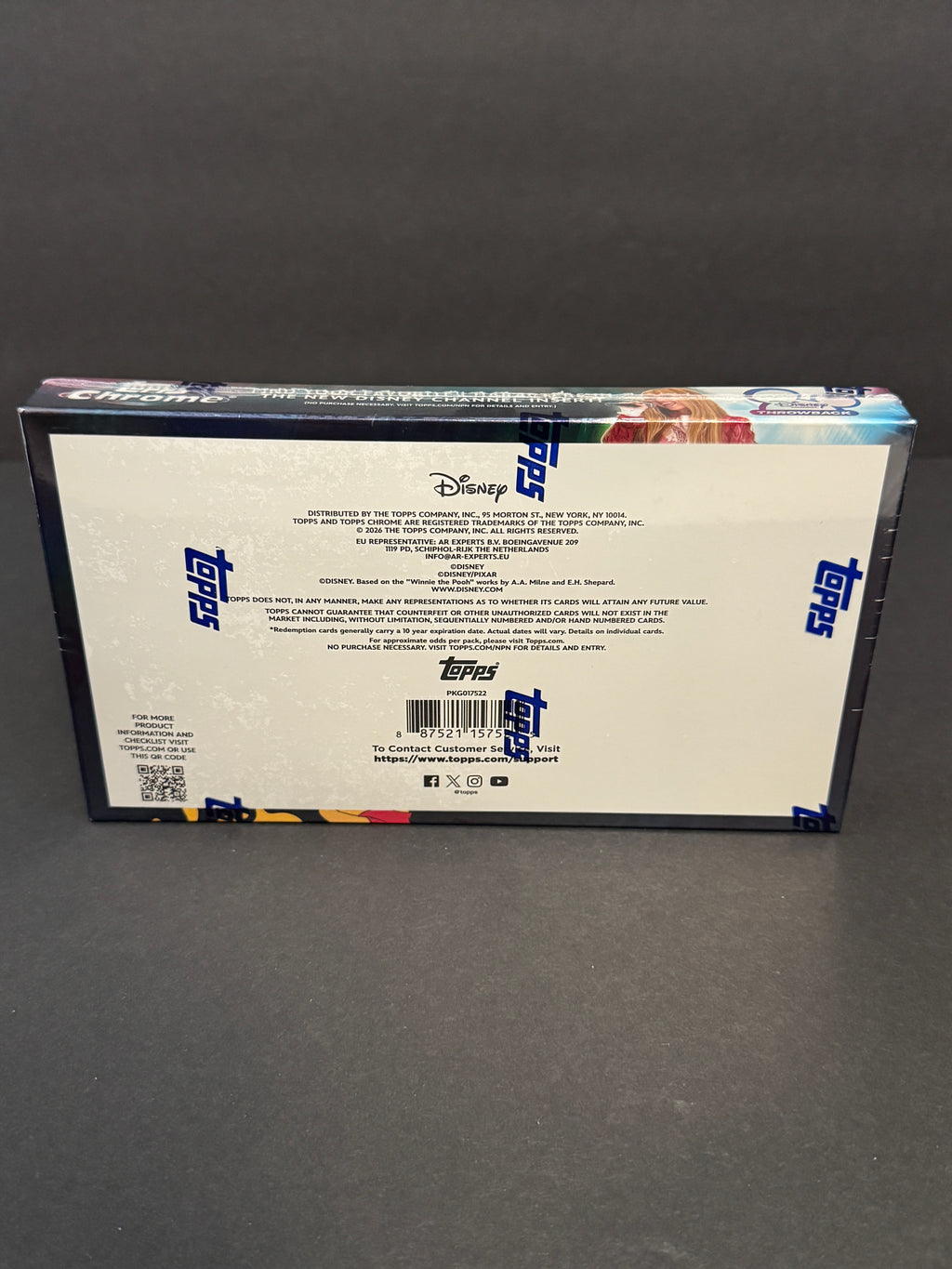2026 Topps Chrome Disney Hobby Box Factory Sealed Trading Cards