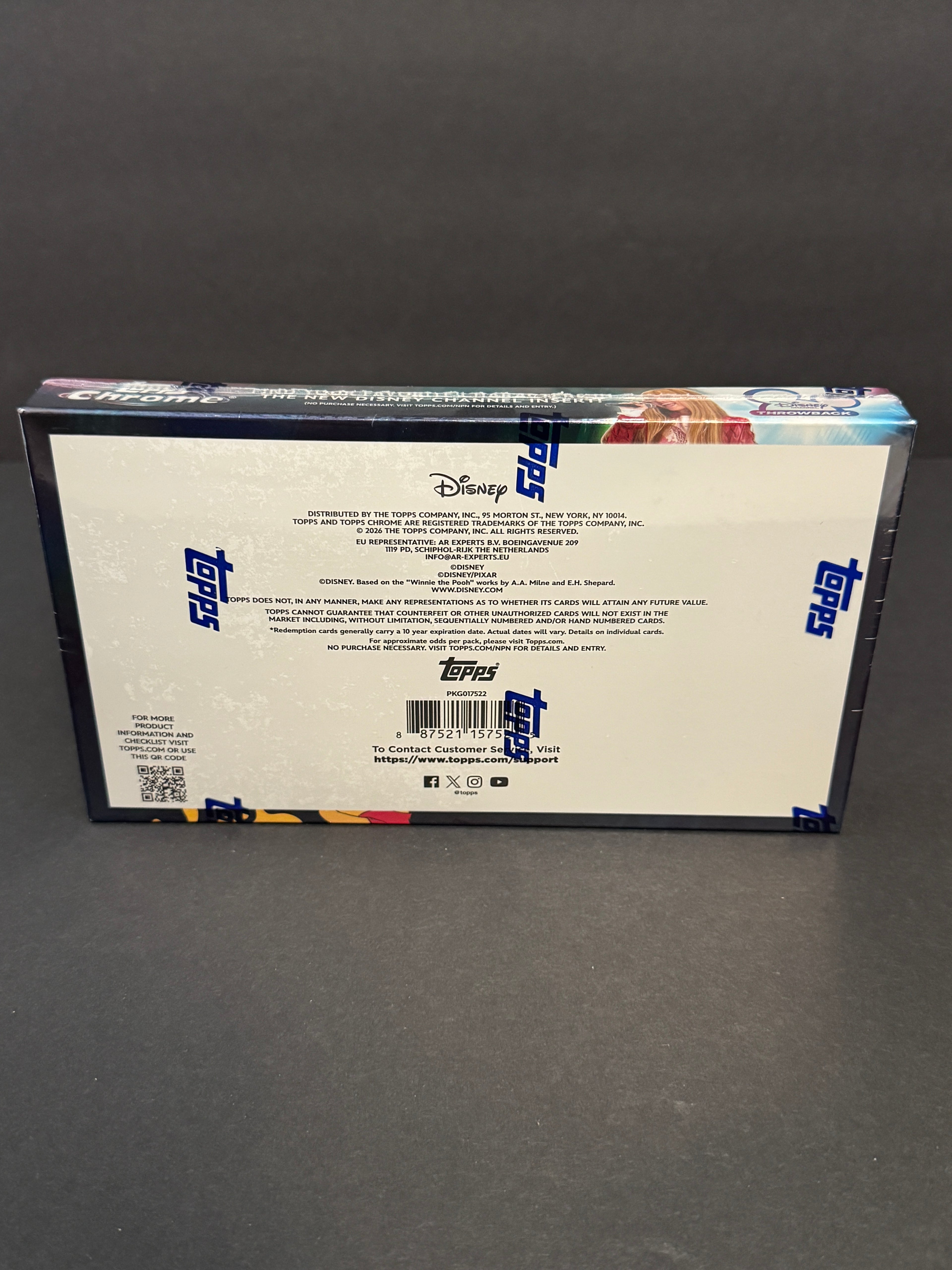2026 Topps Chrome Disney Hobby Box Factory Sealed Trading Cards