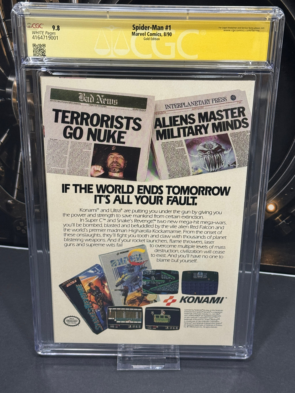 Spider-Man #1 Gold Edition CGC 9.8 Signature Series Signed by Todd McFarlane
