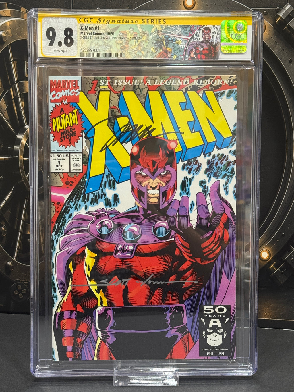 X-Men #1 Magneto Cover CGC 9.8 Signature Series Signed by Jim Lee & Scott Williams