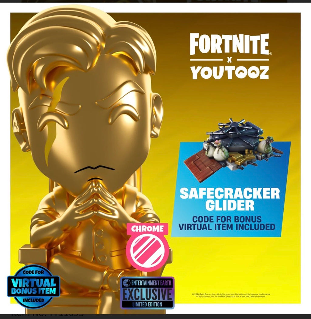 Youtooz Fortnite Gold Chrome Midas – Entertainment Earth Exclusive – LE 333