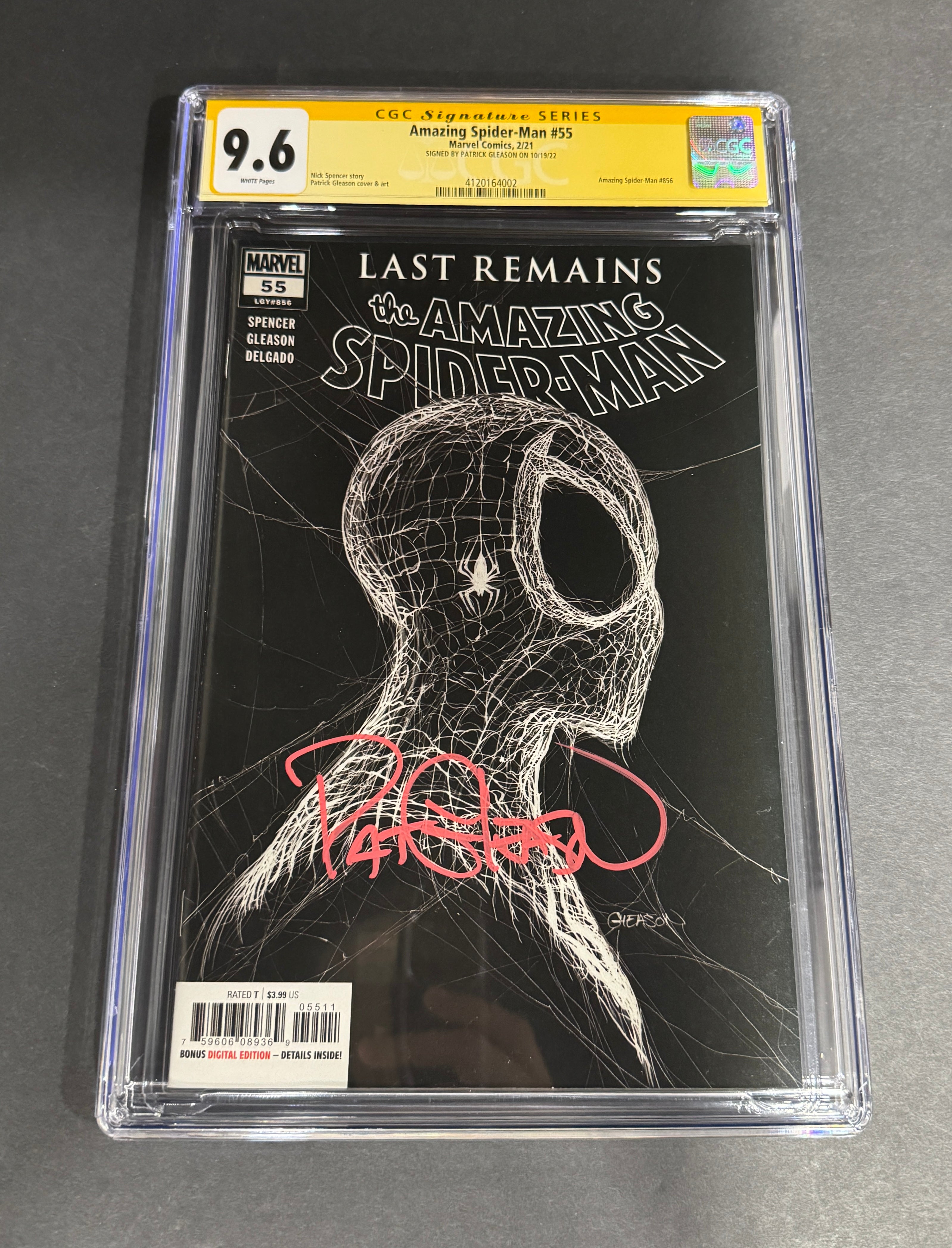 Amazing Spider-Man #55 (CGC 9.6) - Patrick Gleason "Web-Head" First Print Signed (Pink Paint Pen)