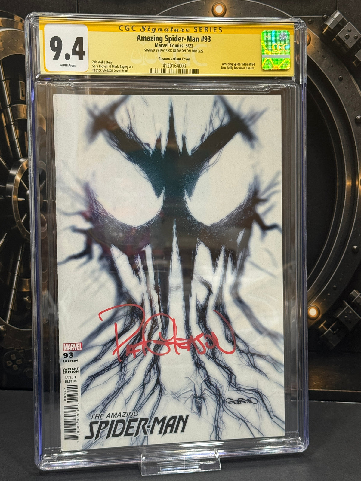 The Amazing Spider-Man #93 Patrick Gleason Variant CGC 9.4 Signature Series Signed by Patrick Gleason