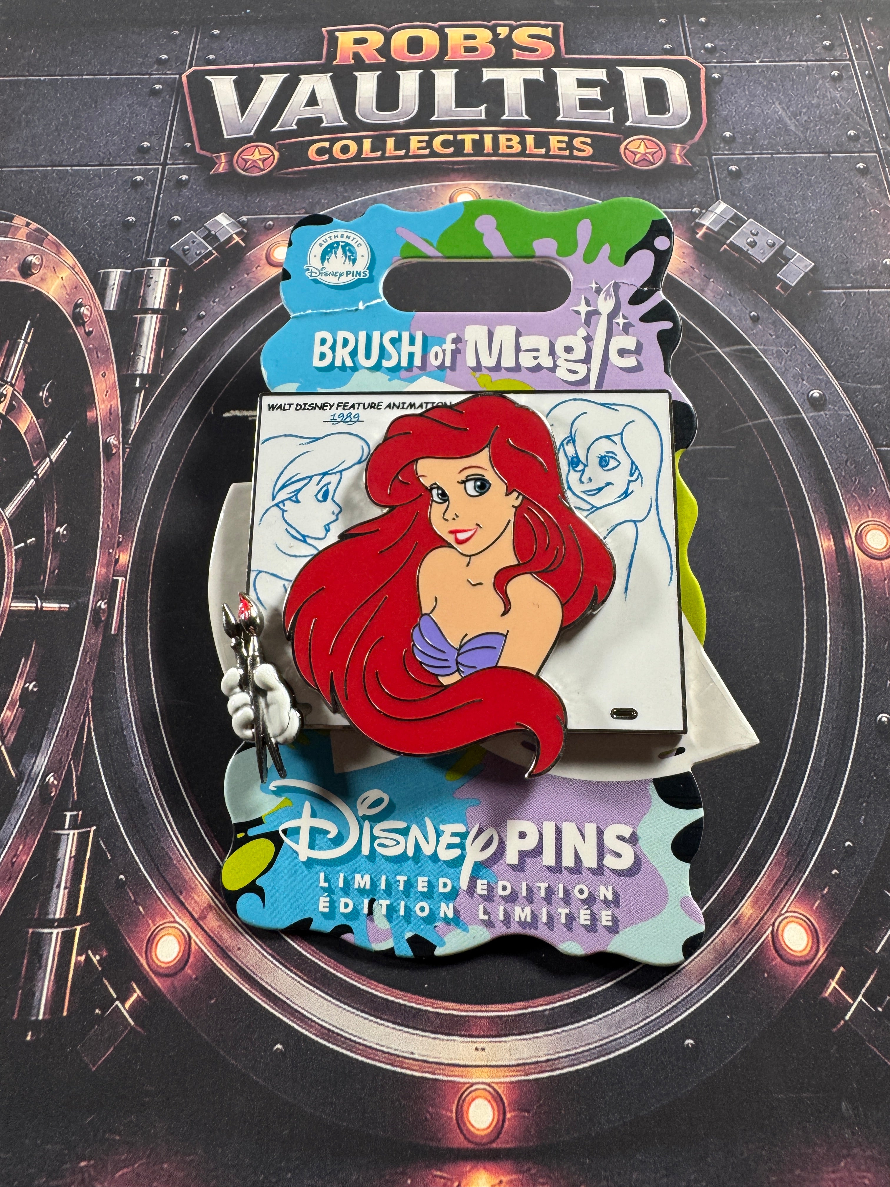 Disney Brush of Magic Ariel Limited Edition Pin LE 3750 – The Little Mermaid