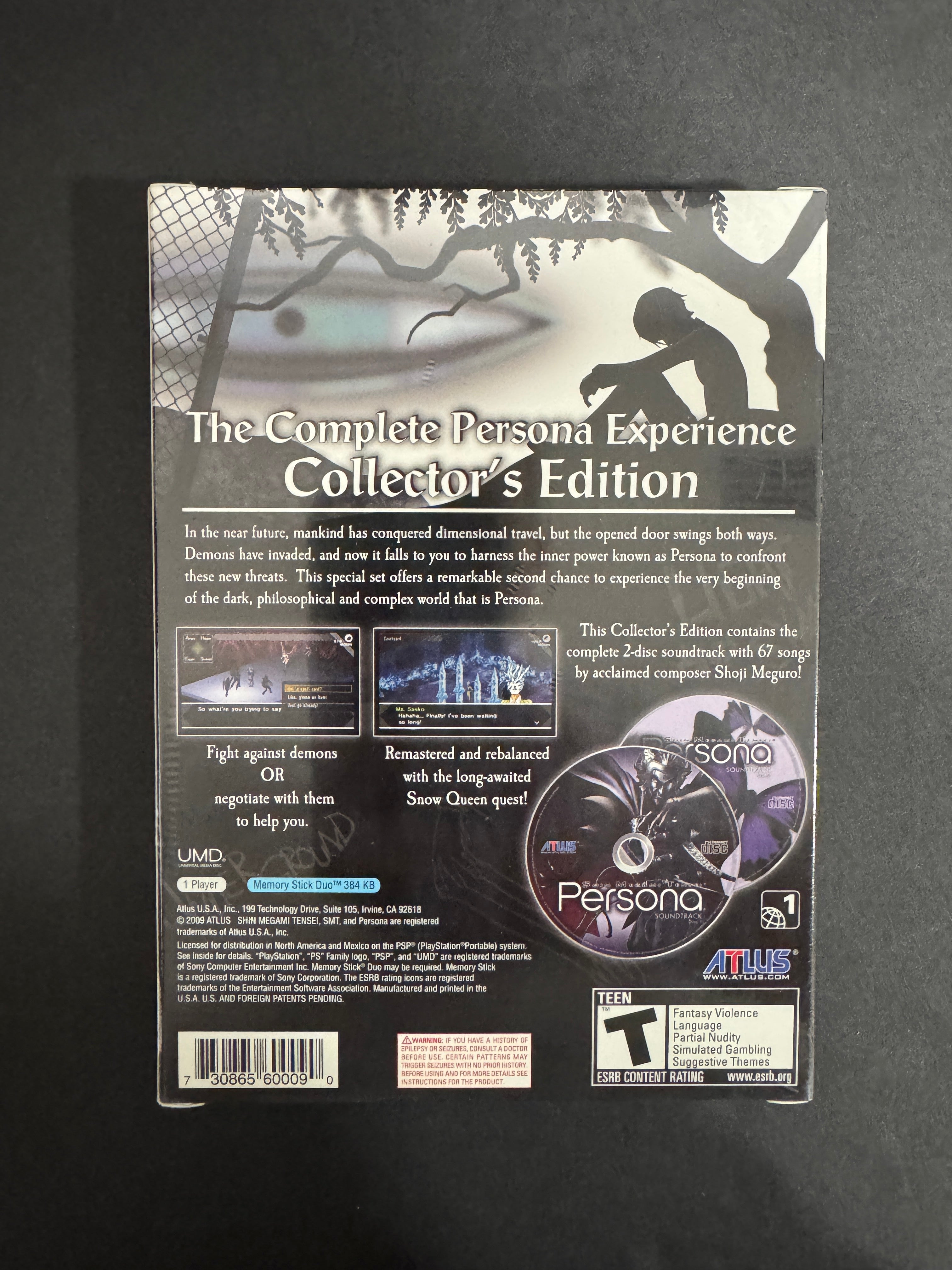 Shin Megami Tensei: Persona Collector's Edition (Sony PSP) - Brand New Factory Sealed