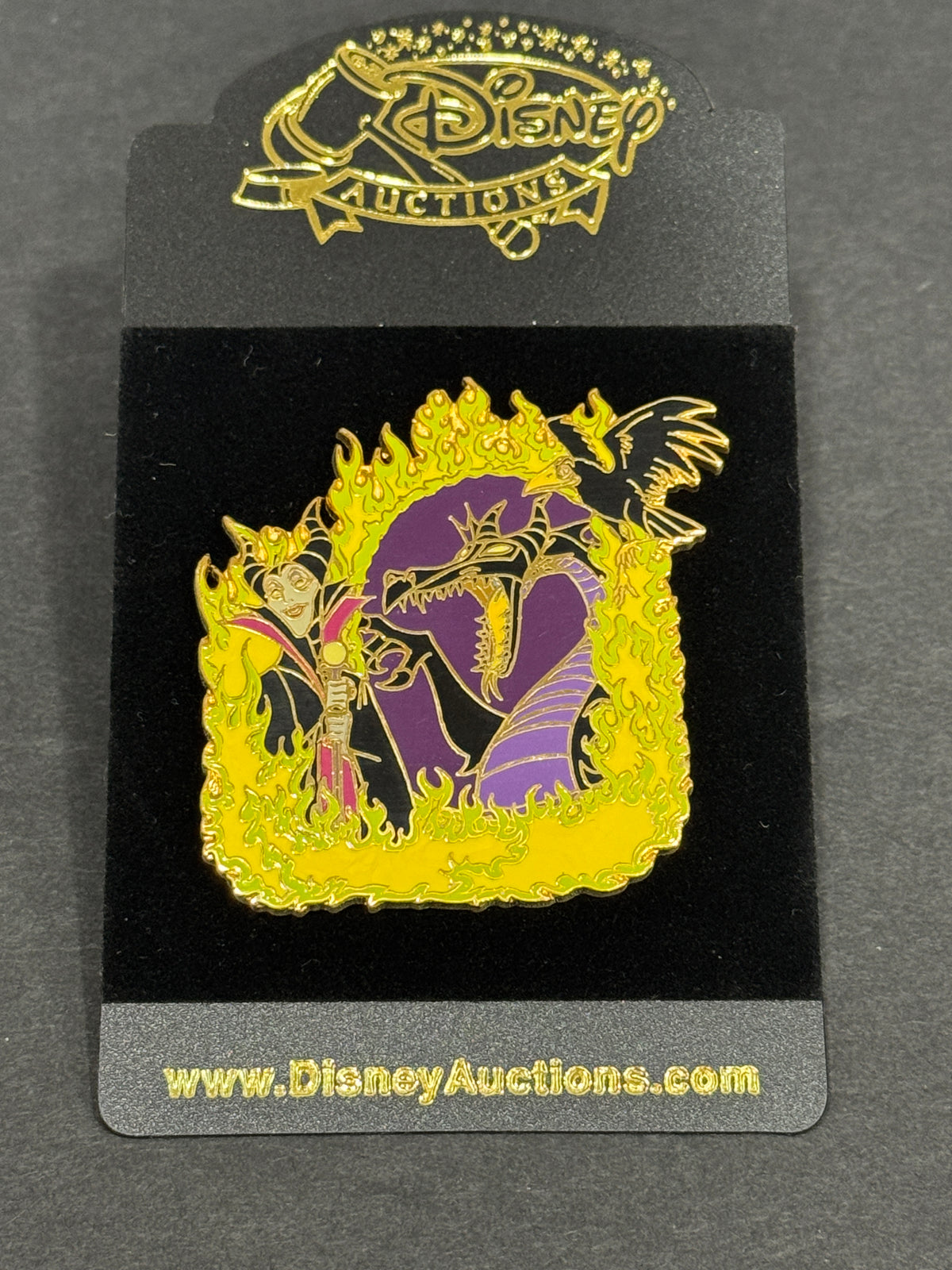 Disney Auctions Maleficent Mirror Dragon Reflection Pin LE 1000 PP28535