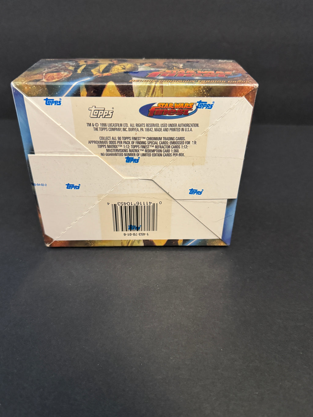1996 Topps Finest Star Wars Series 1 Characters Deluxe Chromium Trading Cards Hobby Box (36 Packs)