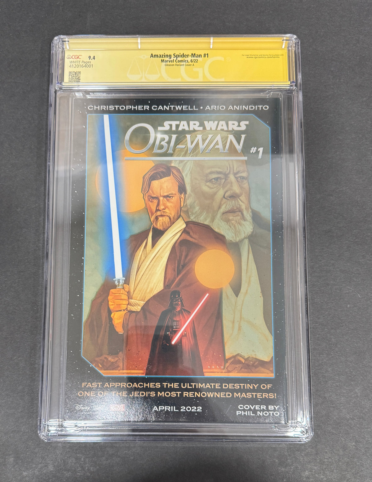 Amazing Spider-Man #1 (CGC 9.4) - Signed by Patrick Gleason (Yellow Paint Pen)