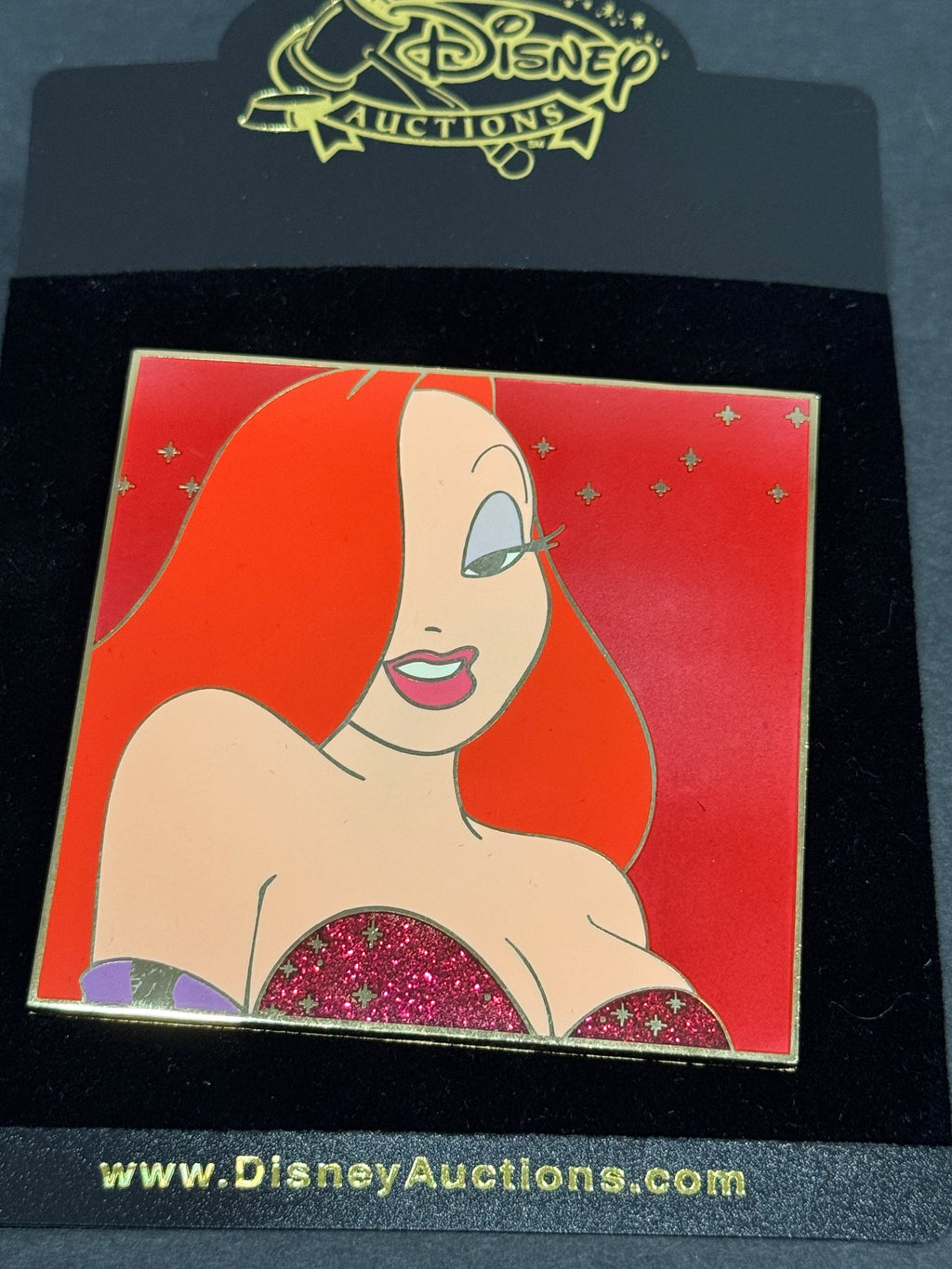 Disney Auctions Jessica Rabbit Jumbo Glitter Pin LE 100 Rare PP36770