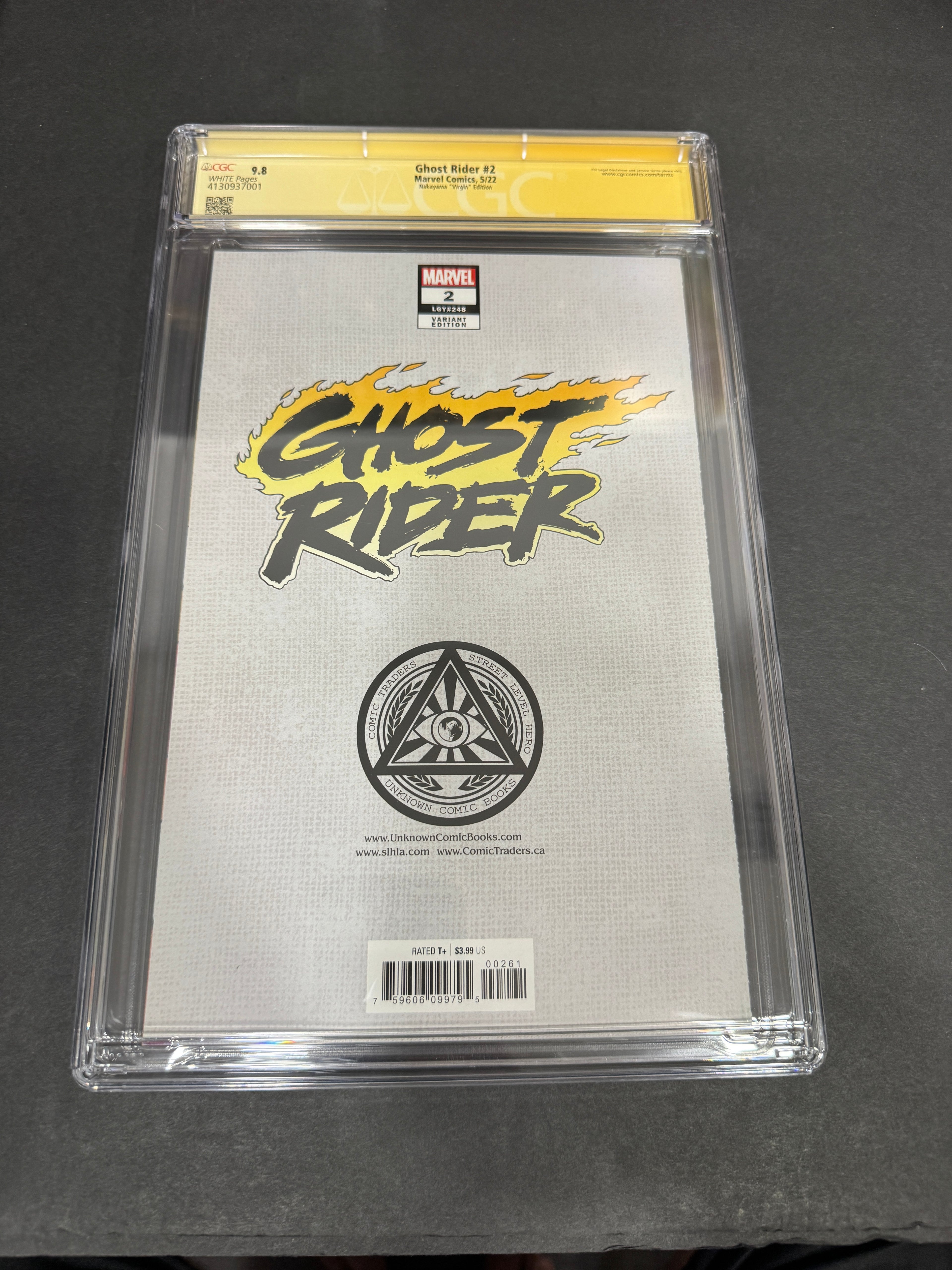 Ghost Rider #2 (CGC 9.8) - David Nakayama Virgin Exclusive Signed (Orange Paint Pen)
