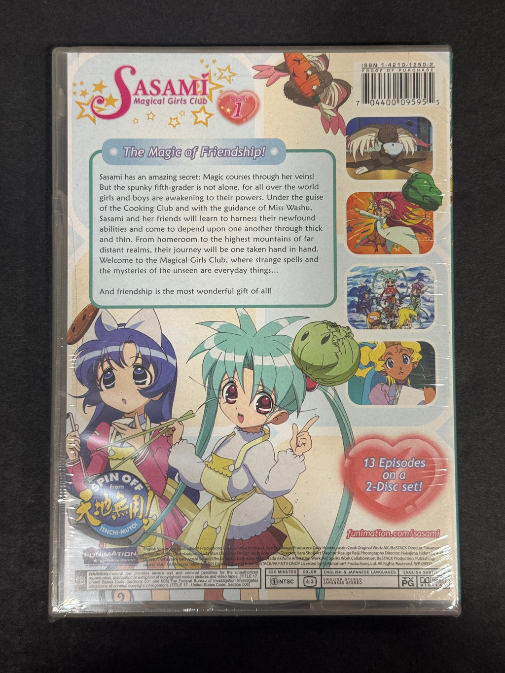 Sasami Magical Girls Club Season 1 DVD 2-Disc FUNimation – New Factory Sealed OOP