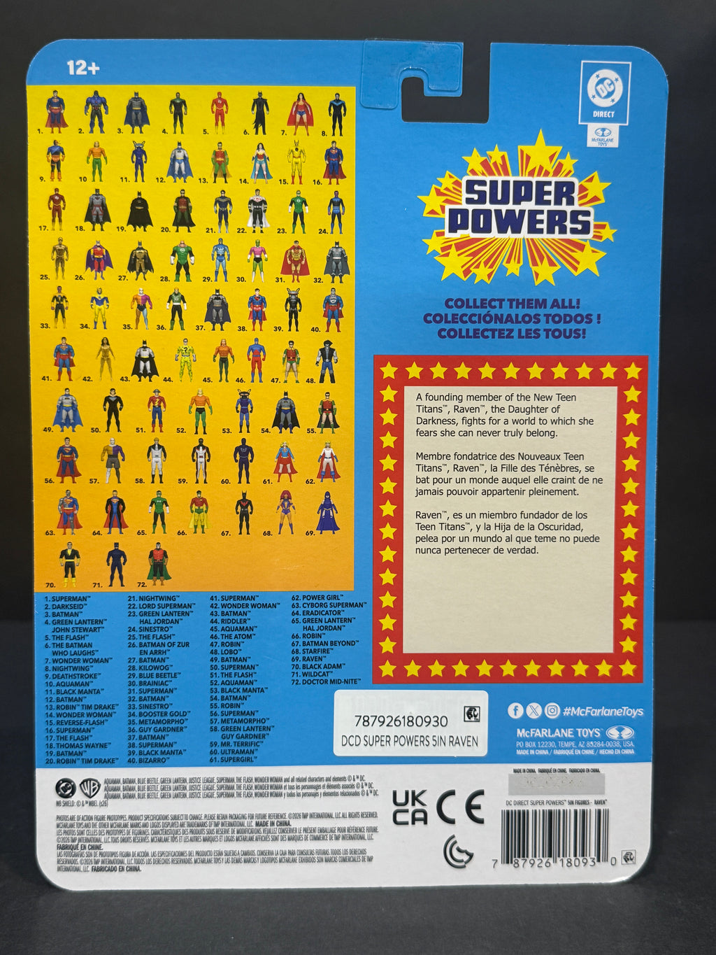 McFarlane DC Super Powers Raven Wave 14 EE Exclusive 4.5” Figure