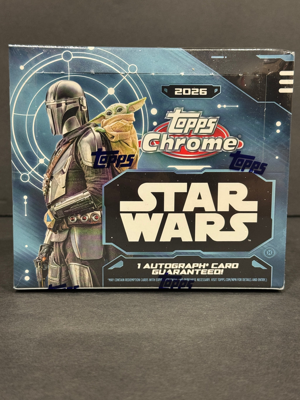 2026 Topps Chrome Star Wars Hobby Box – 1 Autograph – Factory Sealed