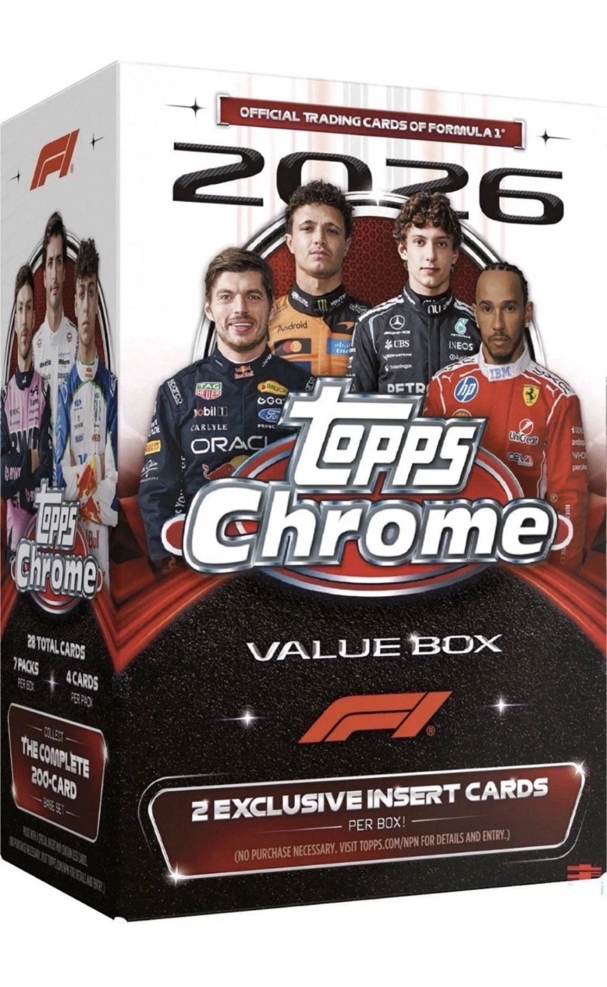 2026 Topps Chrome Formula 1 Value Box – Factory Sealed – Pre-Order 10/15/26