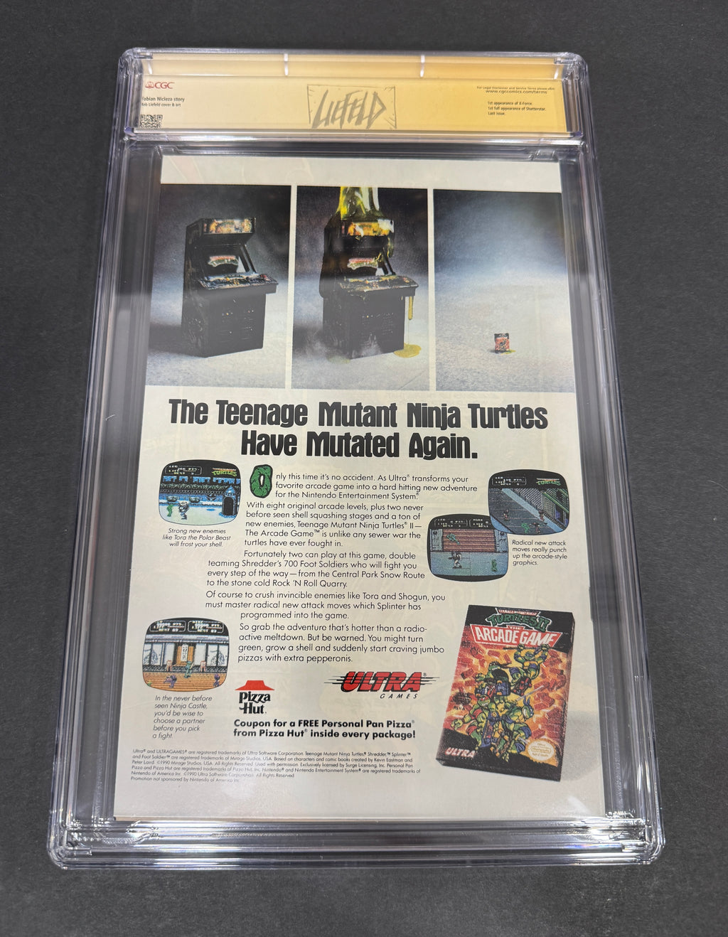 New Mutants #100 (CGC 9.4) - 1st Appearance of X-Force Signed by Rob Liefeld