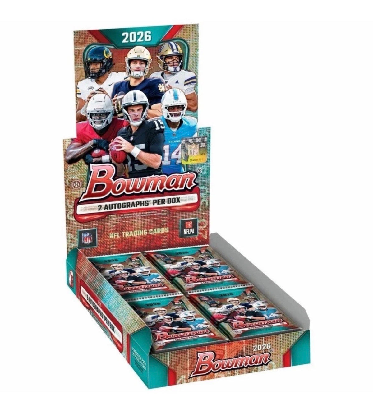 2026 Bowman Football Hobby Box – 2 Autographs – Factory Sealed