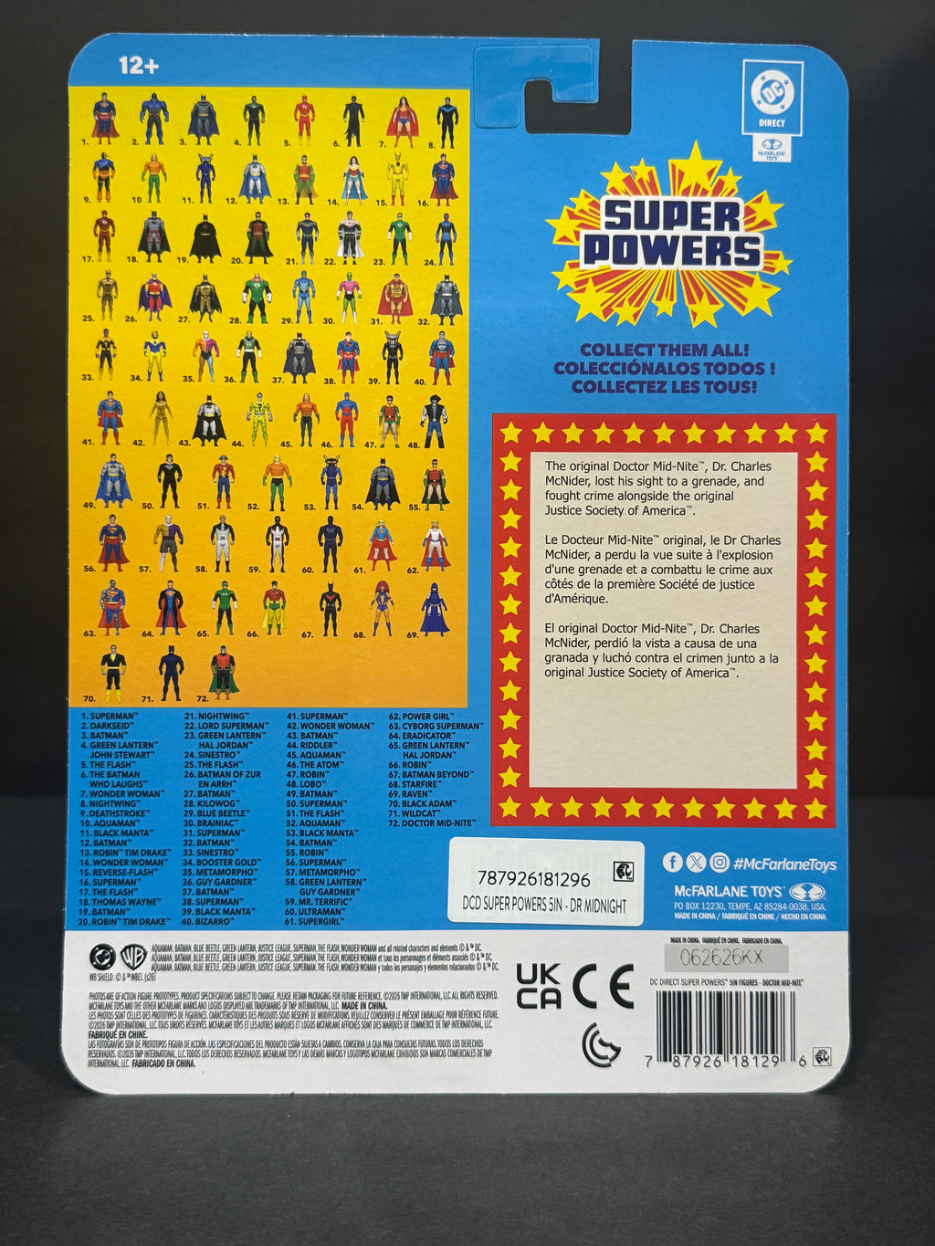 McFarlane DC Super Powers Dr. Mid-Nite Wave 14 EE Exclusive 4.5” Figure