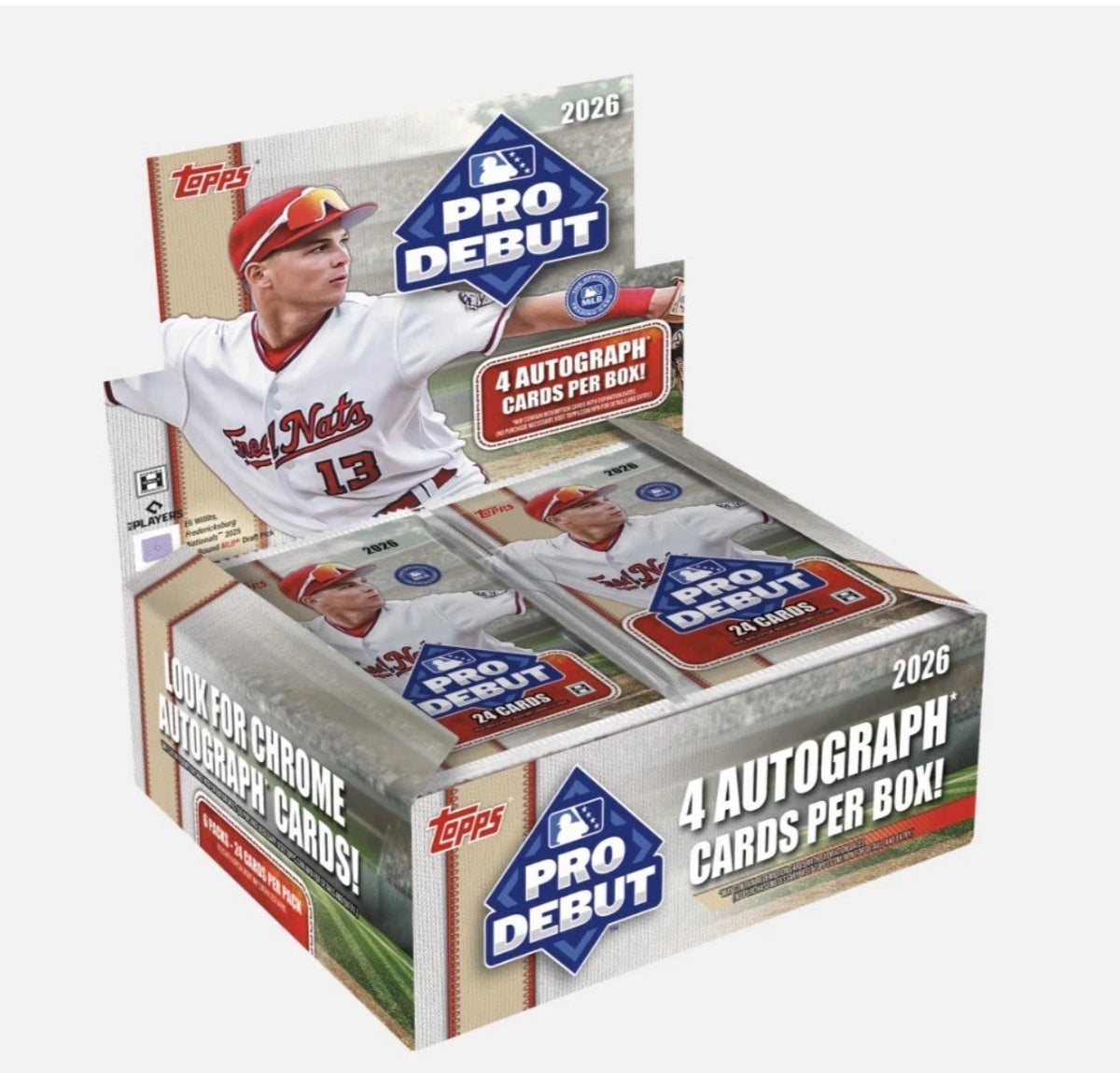 2026 Topps Pro Debut Baseball Hobby Box – Factory Sealed – 4 Autographs – Preorder