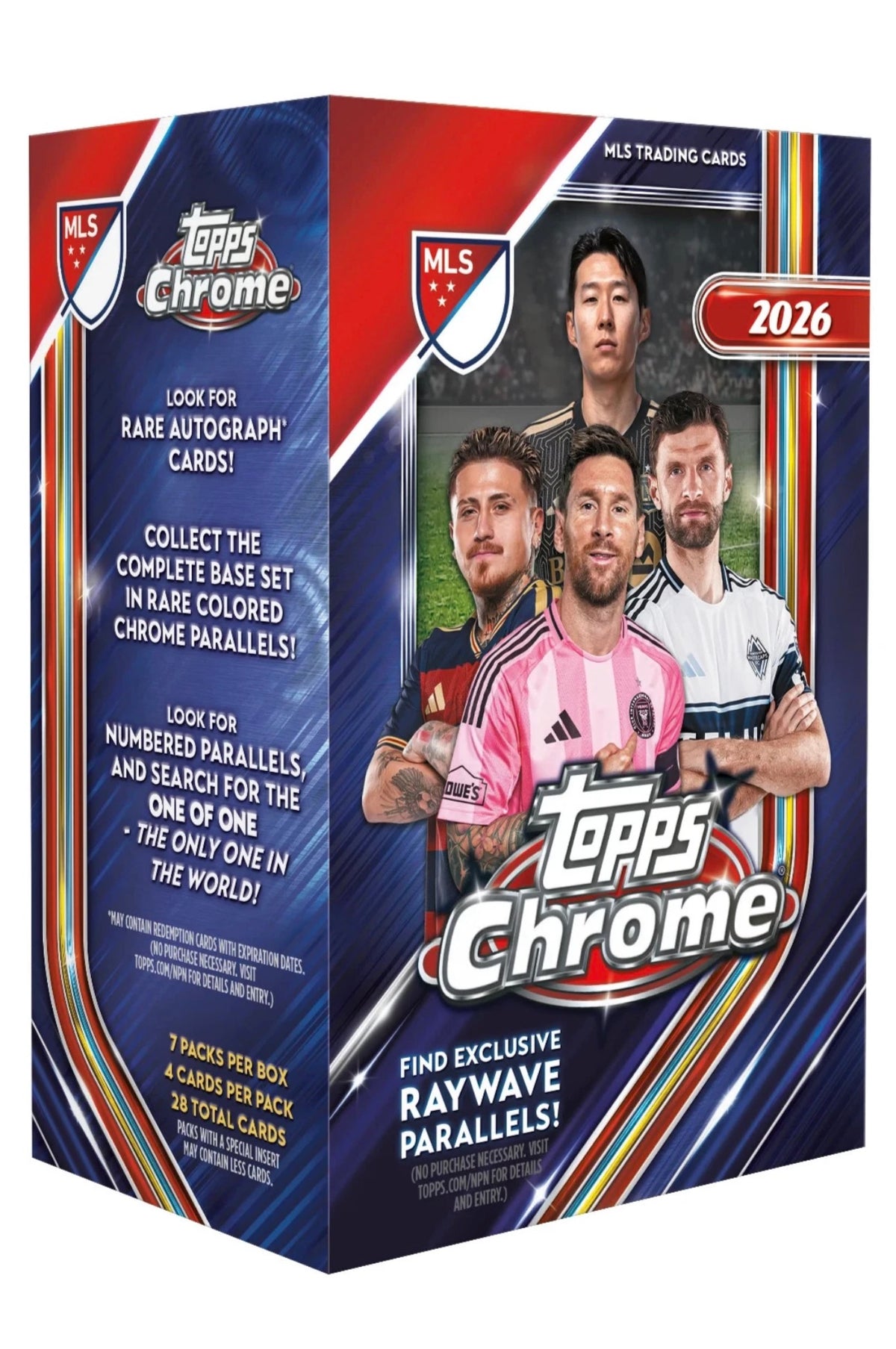 2026 Topps Chrome MLS Major League Soccer Value Box – Factory Sealed
